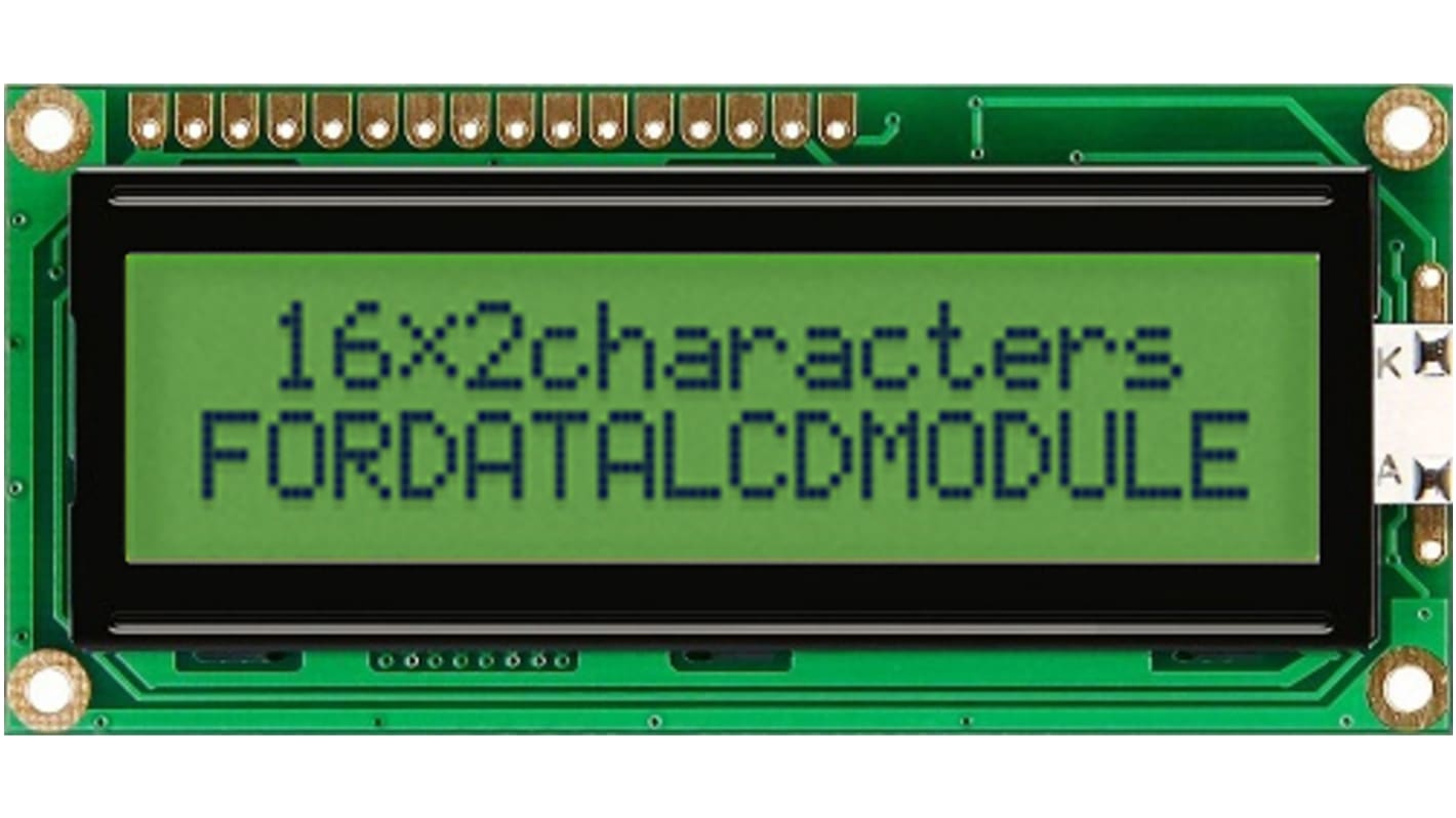 Afficheur graphique LCD Fordata, LCD 2 x 16 caractères