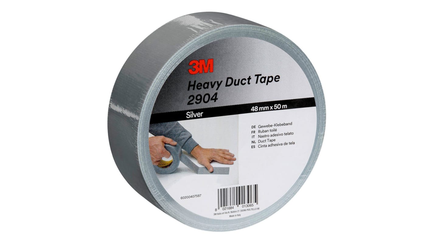 3M Scotch 2904 Scotch 2904 Duct Tape, 50m x 48mm, Silver