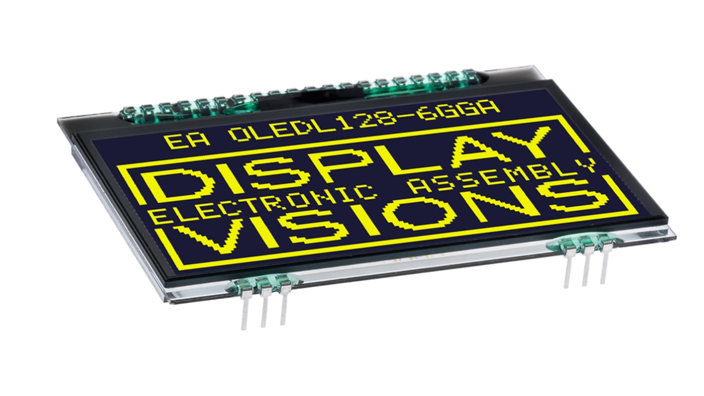 Display Visions AMOLED屏幕, 2.9in, I2C, SPI接口, 128 x 64pixels, EA系列