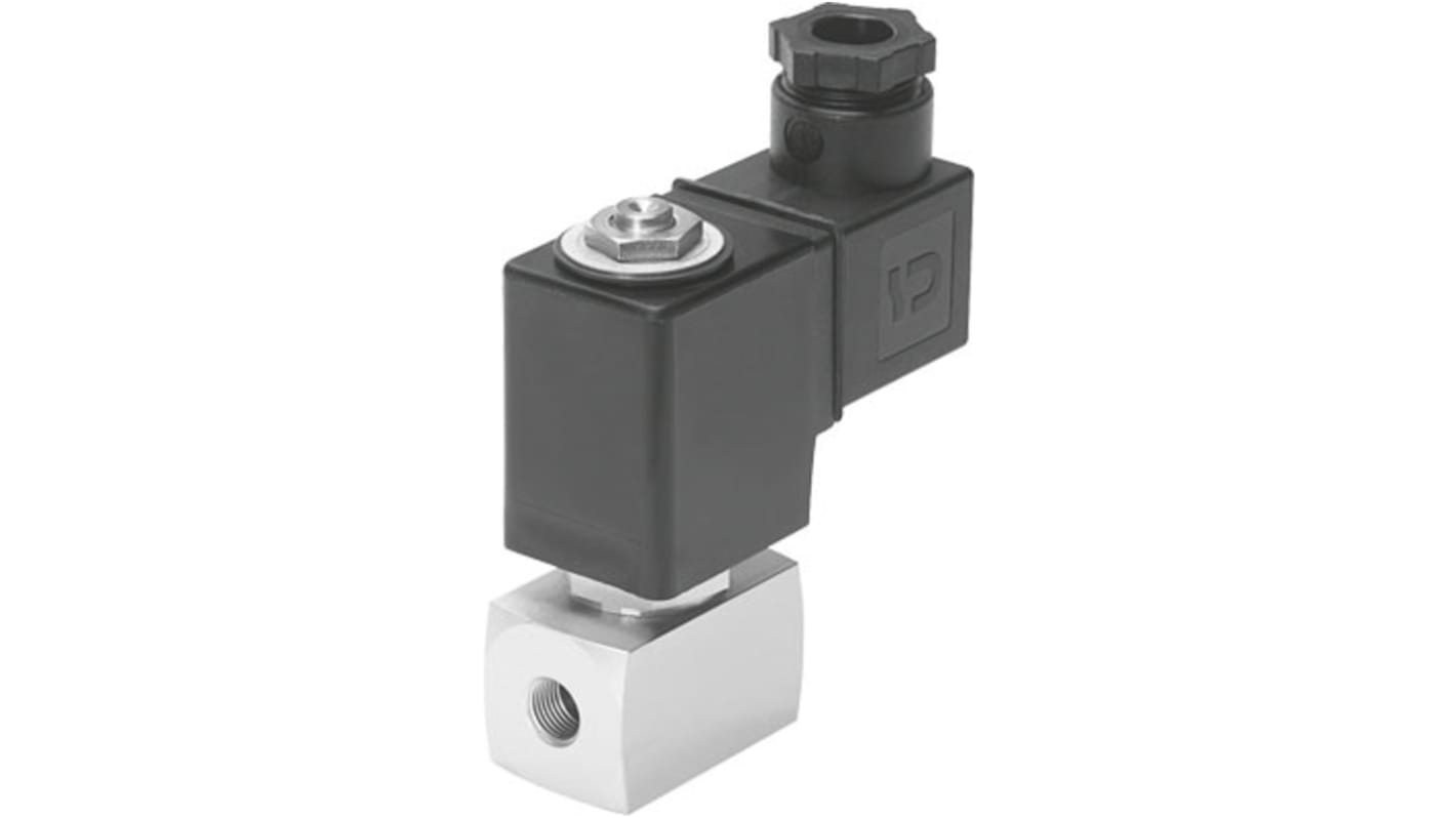 Festo 2/2-Way, Closed, Monostable Pneumatic Solenoid Valve - Electrical G 1/4 VZWD Series, 1491863