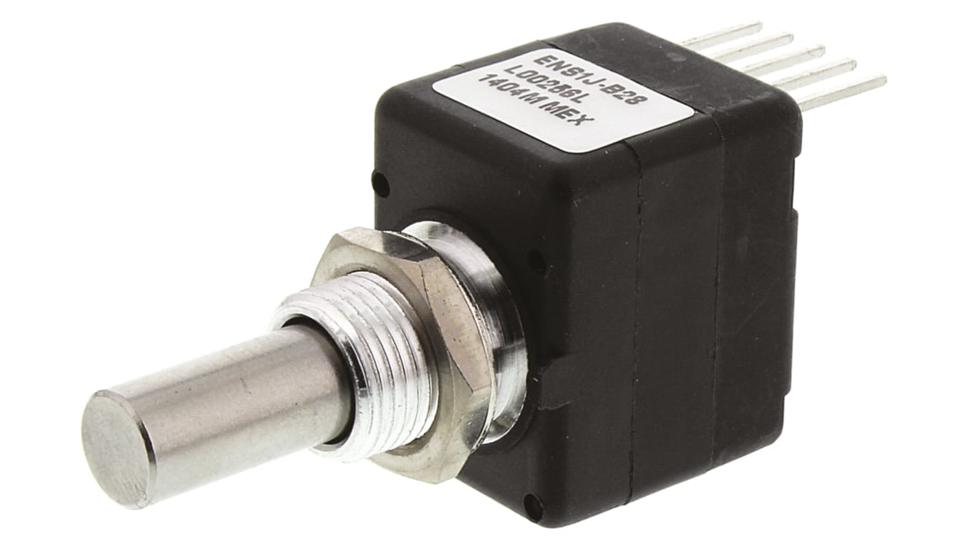 Bourns 5V dc 256 Pulse Optical Encoder with a 6.35 mm Round Shaft, Bracket Mount