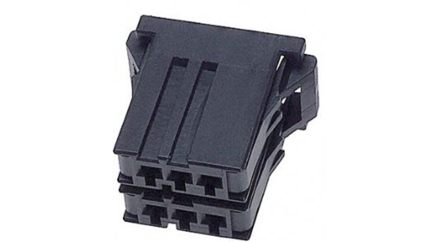 Carcasa de conector TE Connectivity 2-178127-6, Serie Dynamic 3000, paso: 3.81mm, 6 contactos, 2 filas, Recto, Hembra,