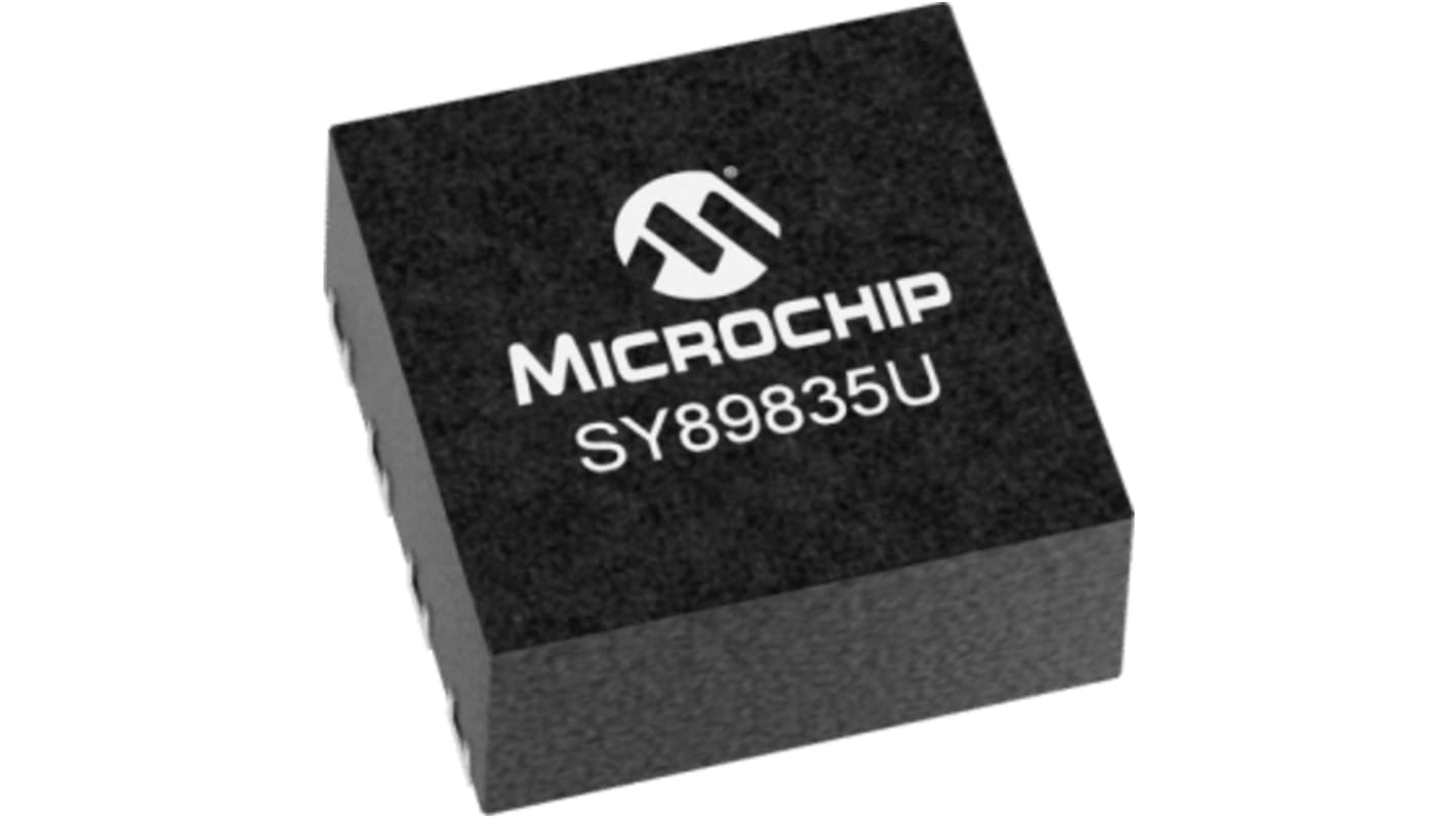 Microchip PLL时钟缓冲器, 每芯片3元件, 8针, 最大70 mA 2.63 V, MLF, 贴片安装