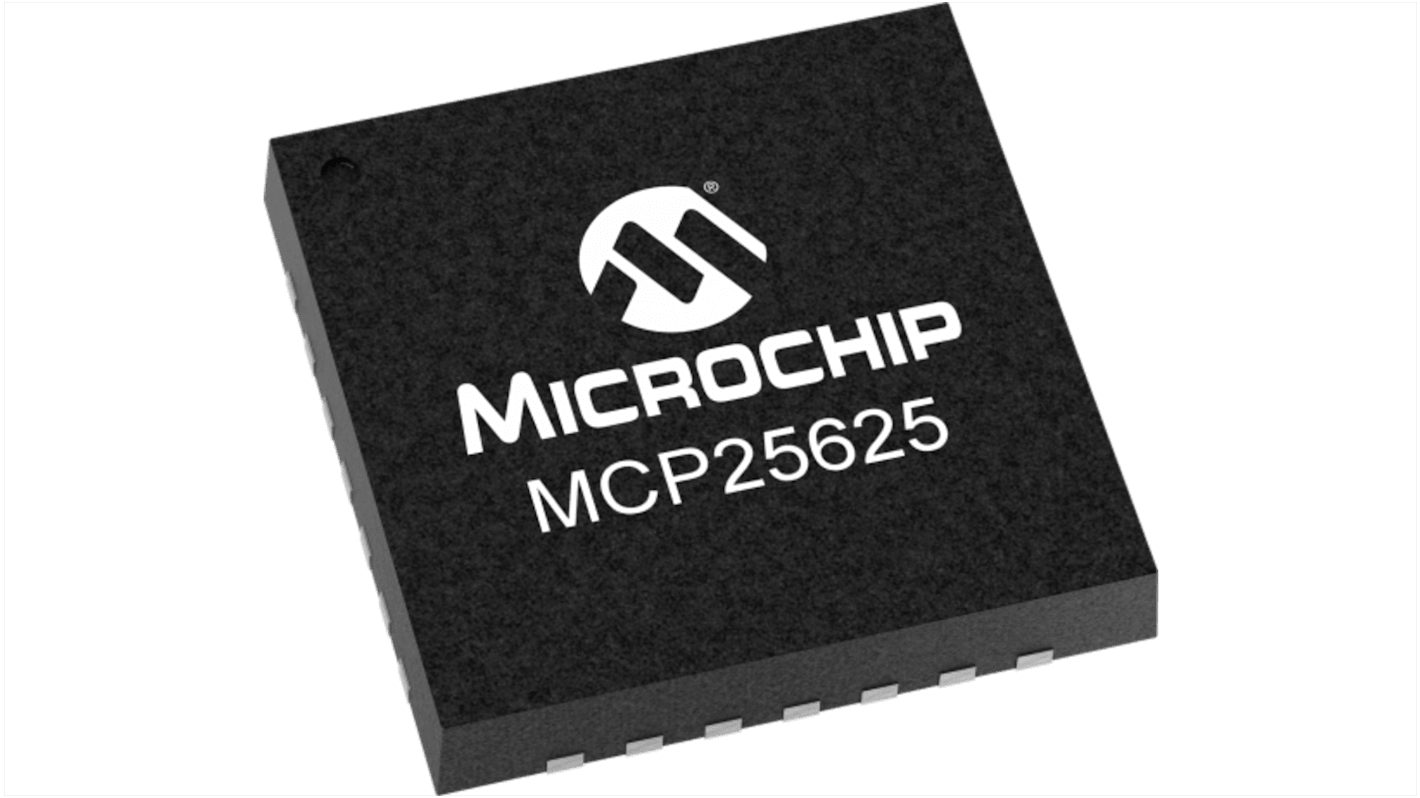 Microchip CAN控制器, CAN 控制器 IC, QFN封装, 28引脚