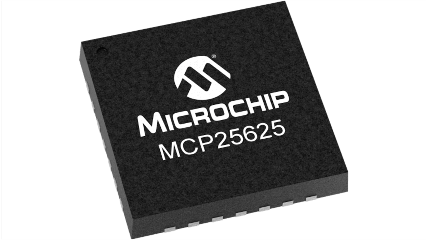 Microchip MCP25625-E/ML, CAN Controller, 28-Pin QFN