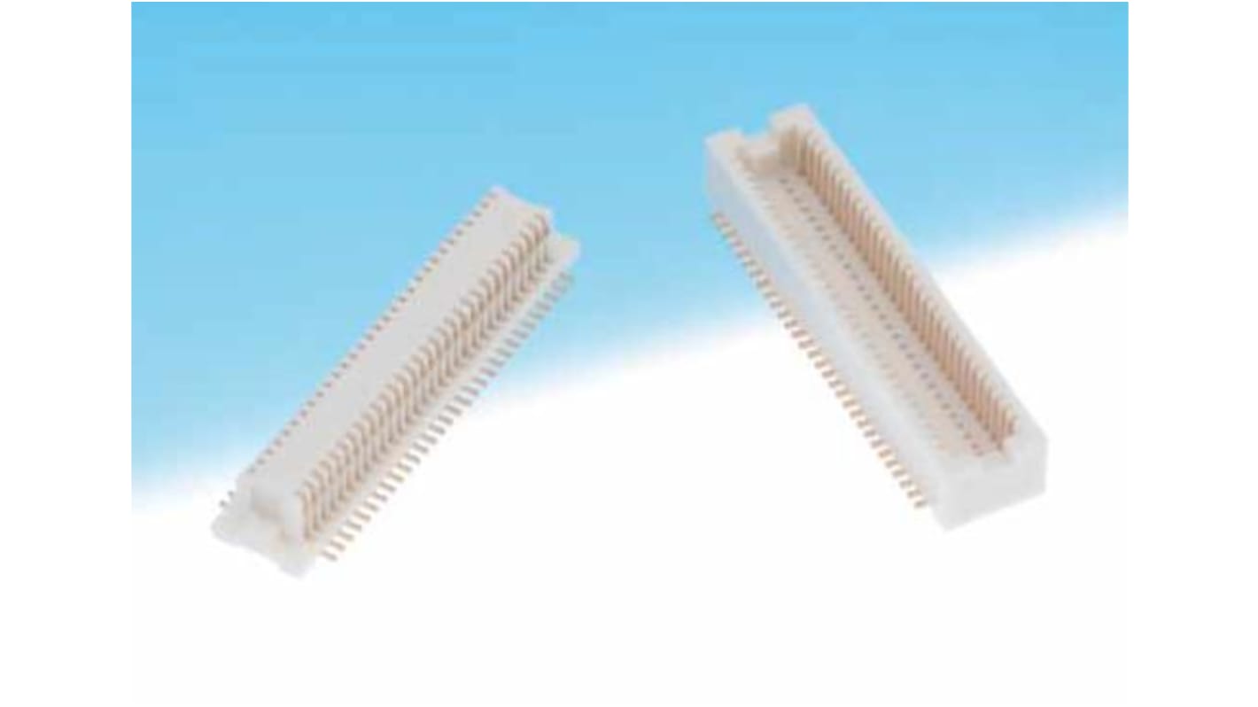 Wtyk PCB 50-pinowe raster: 0.5mm 2-rzędowe Hirose Montaż powierzchniowy 300.0mA 50.0 V.