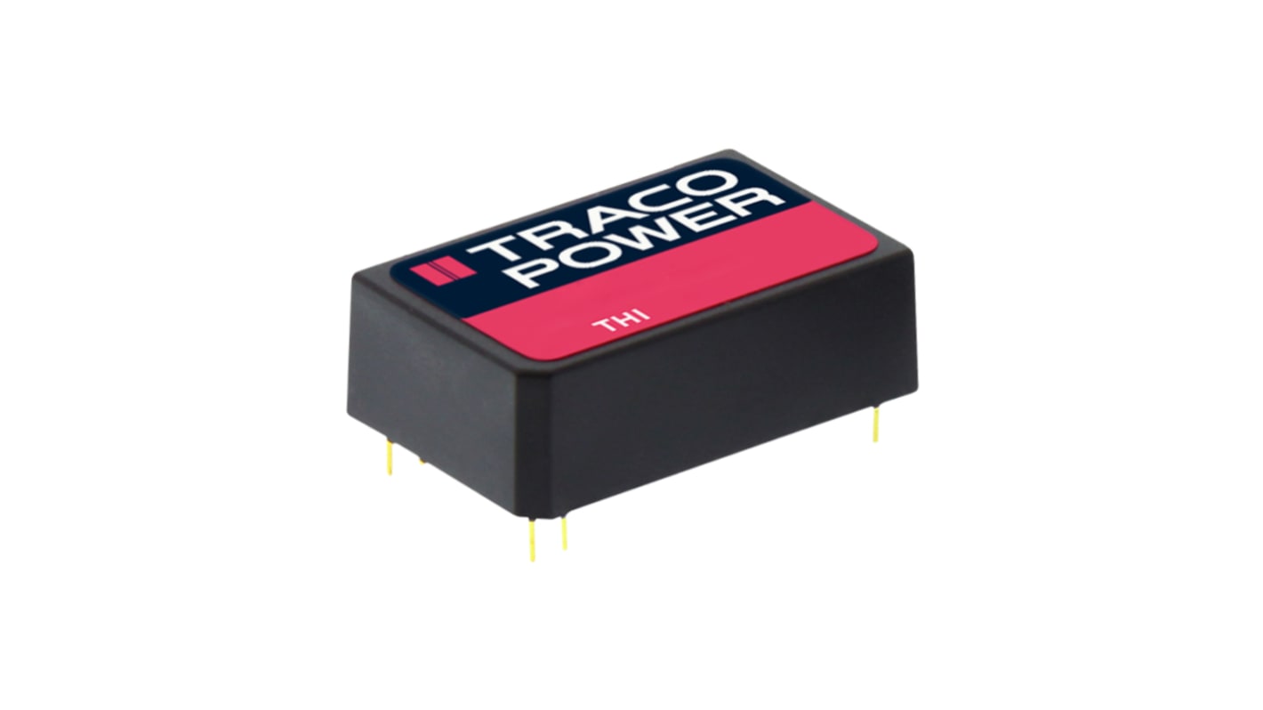 TRACOPOWER THI DC-DC Converter, 5V dc/ 400mA Output, 10.8 → 13.2 V dc Input, 2W, Through Hole, +75°C Max Temp