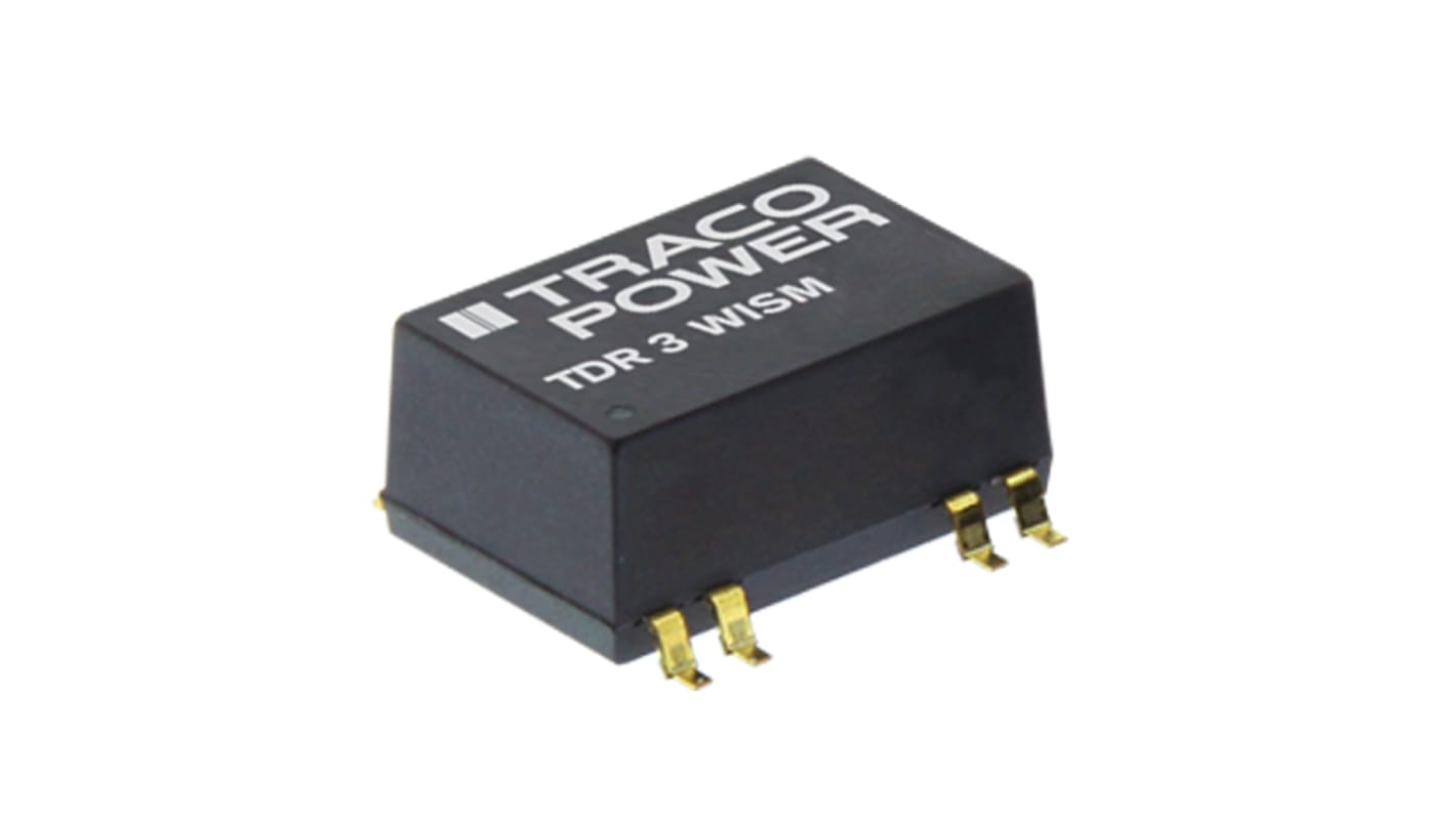 TRACOPOWER TDR 3WISM DC/DC-Wandler 3W 48 V dc IN, 5V dc OUT / 600mA Oberflächenmontage 1.5kV dc isoliert