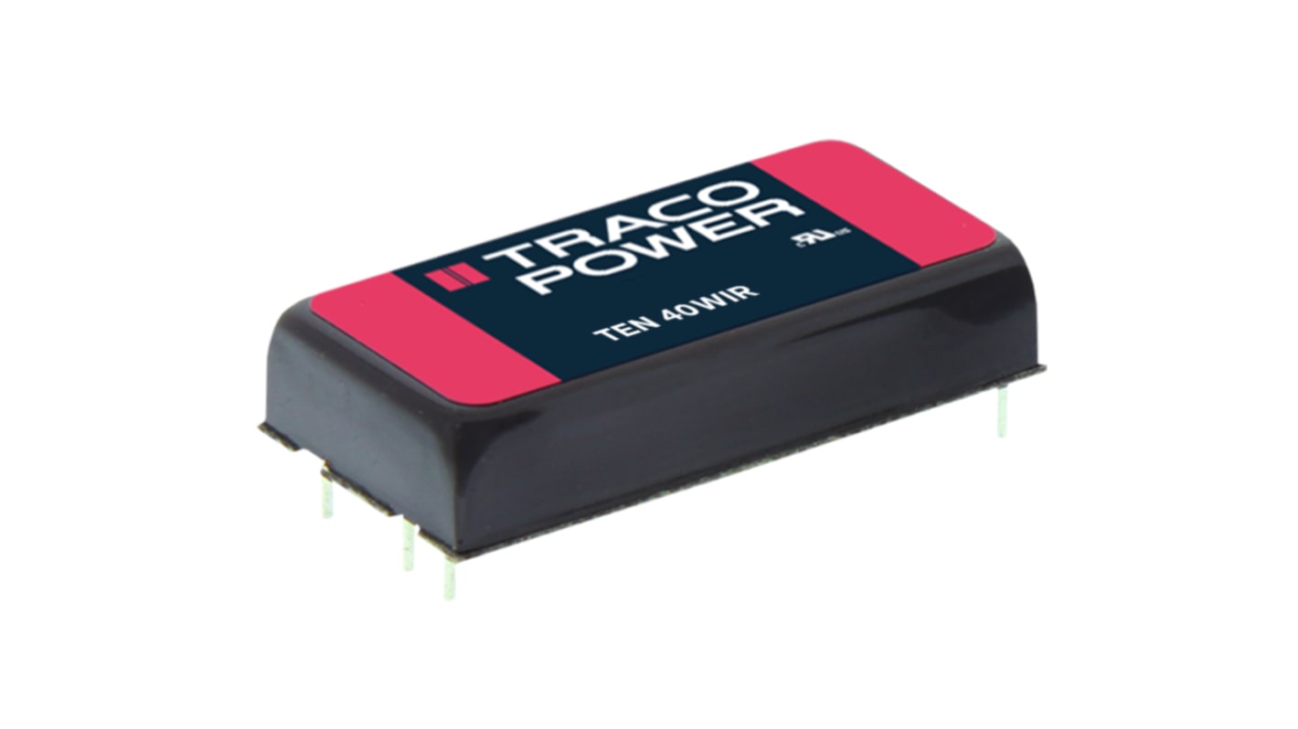 Przetwornica DC-DC, 40W, Uwe 43 → 160 V DC, Uwy 3.3V dc, Iwy 10A Tak, TRACOPOWER Nie