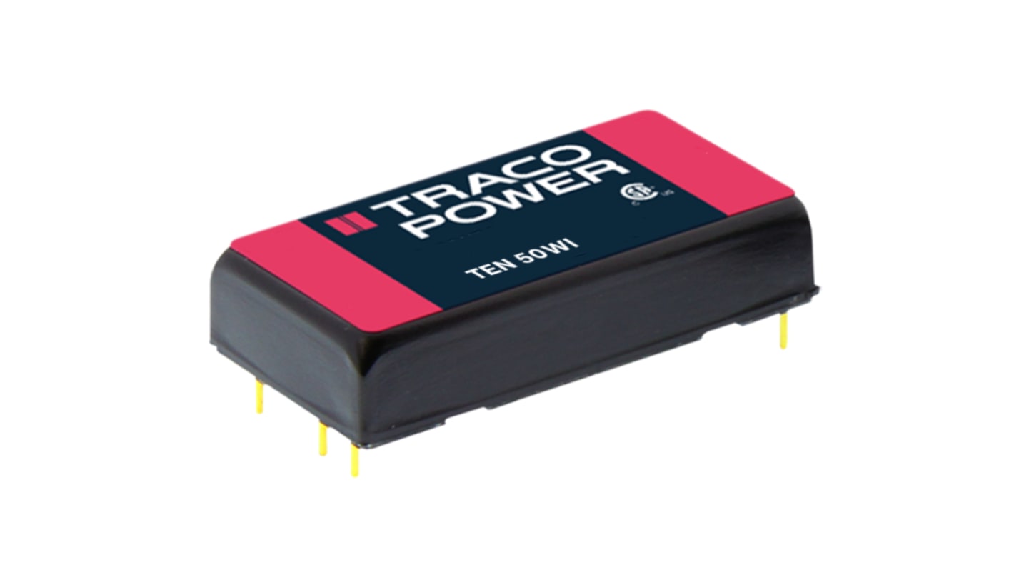 Przetwornica DC-DC, 50W, Uwe 9 36 V DC, Uwy 12V dc, Iwy 4.17A, TRACOPOWER