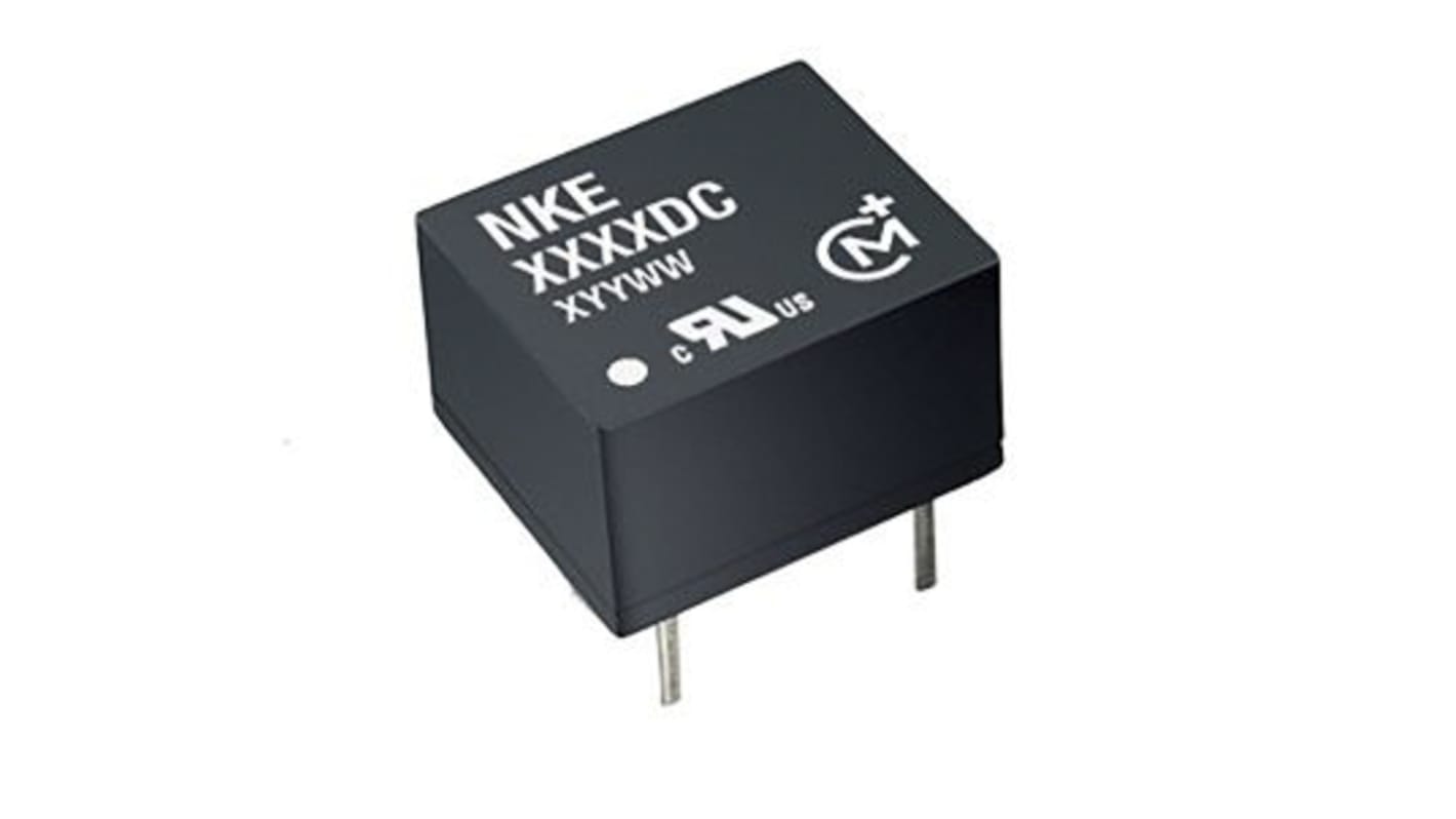 Murata Power Solutions NKE DC-DC Converter, 5V dc/ 200mA Output, 4.5 → 5.5 V dc Input, 1W, Through Hole, +85°C