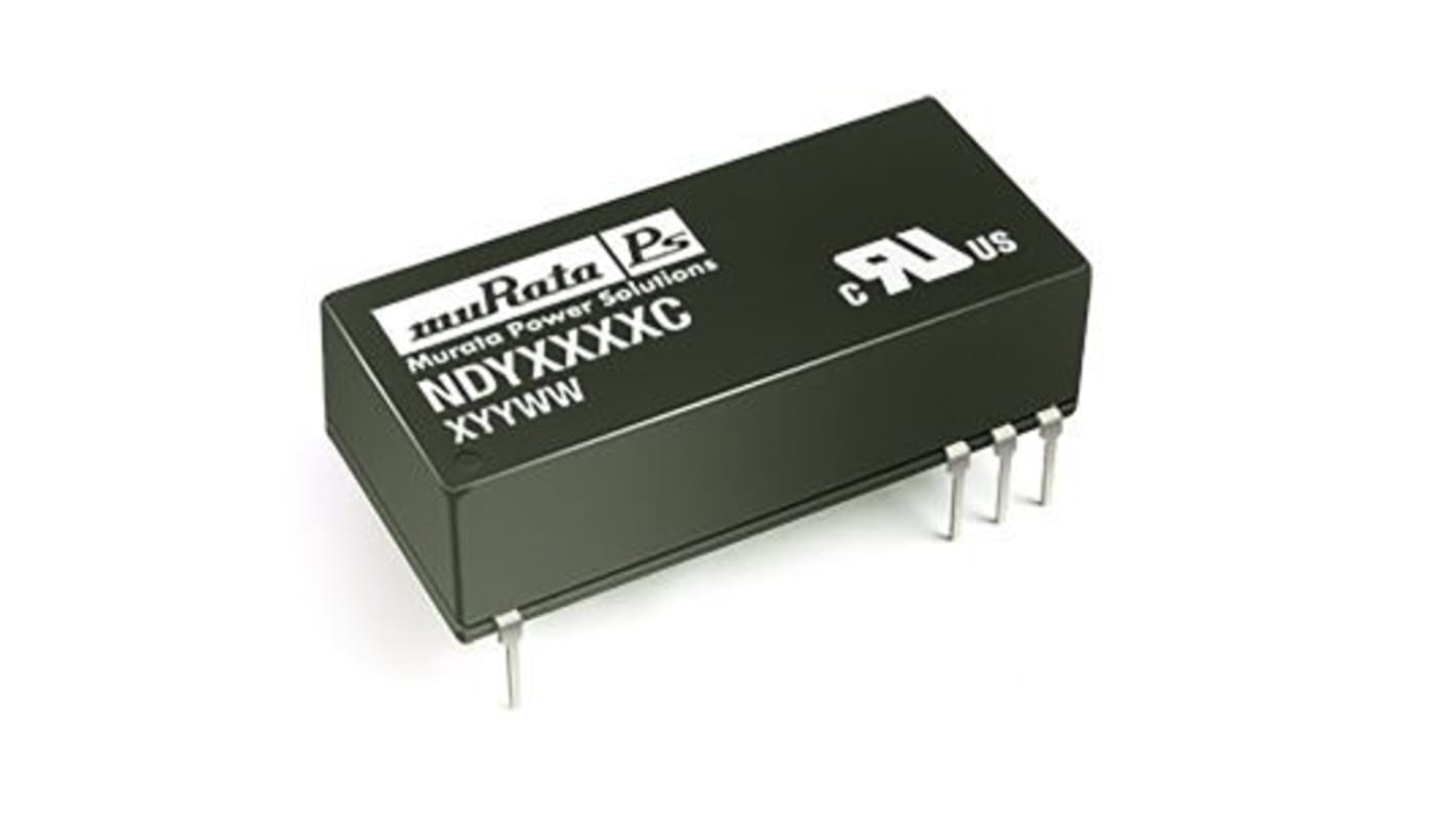 Murata Power Solutions NDY DC-DC Converter, 12V dc/ 250mA Output, 18 → 36 V dc Input, 3W, Through Hole, +85°C