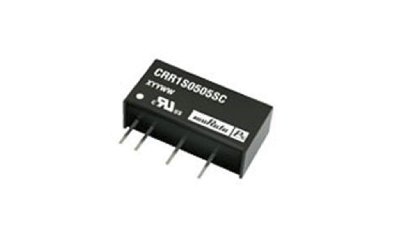 Murata Power Solutions CRR1 DC-DC Converter, 5V dc/ 200mA Output, 4.5 → 5.5 V dc Input, 1W, Through Hole, +85°C