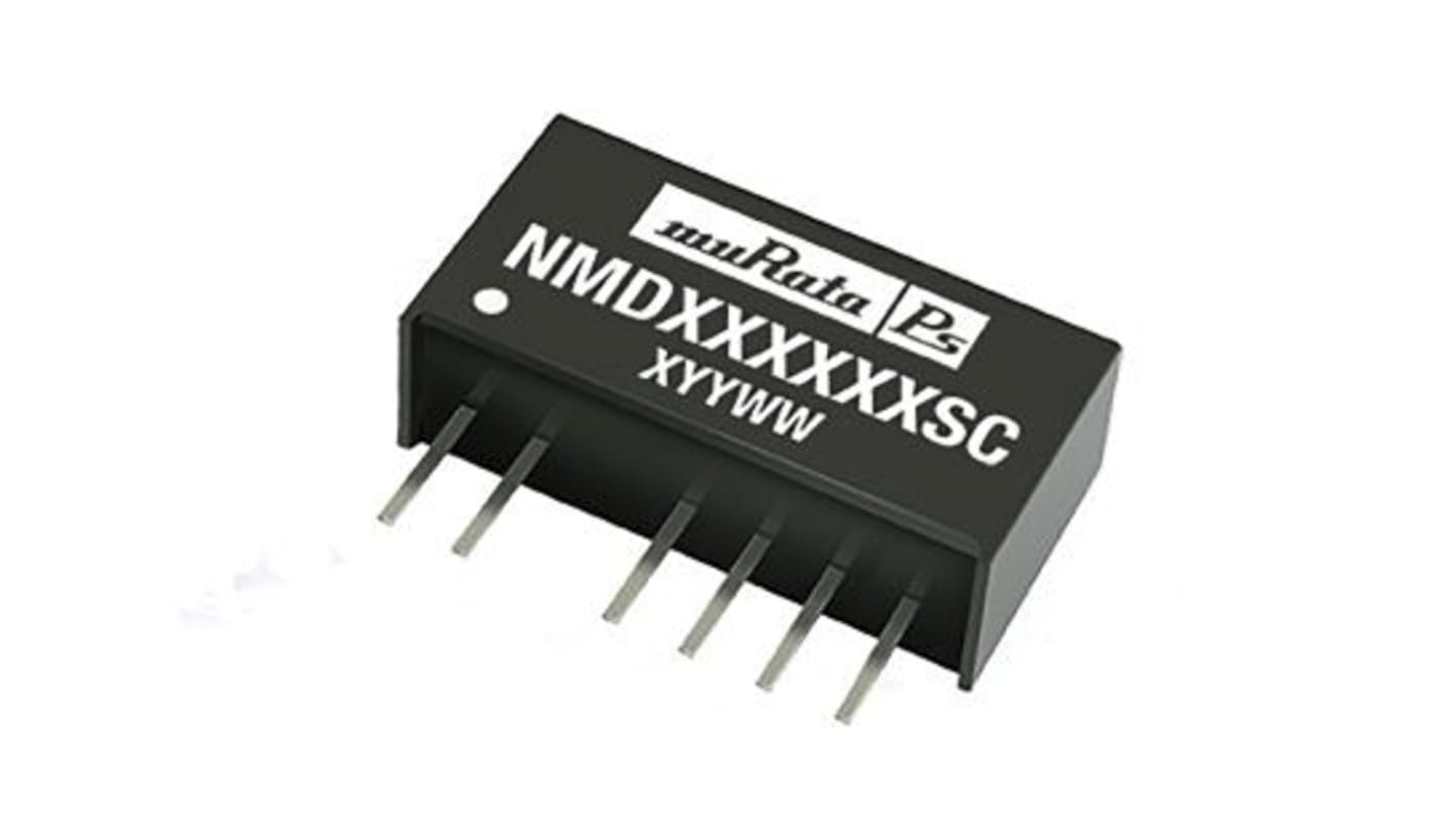 Murata NMD DC/DC-Wandler 1W 5 V dc IN, 5V dc OUT / 100mA Durchsteckmontage 1kV dc isoliert