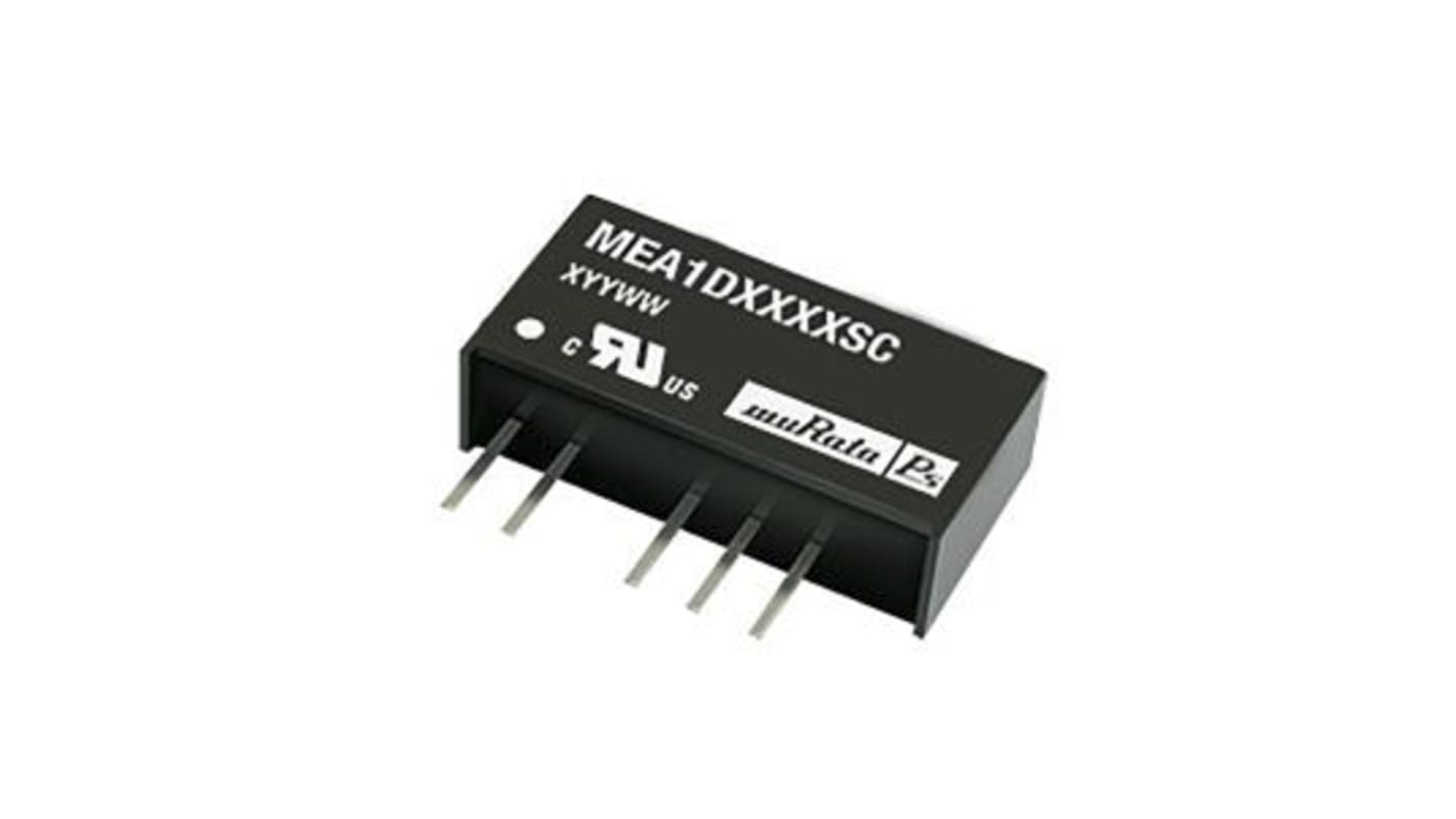 Murata MEA1 DC/DC-Wandler 1W 12 V dc IN, ±12V dc OUT / ±42mA Durchsteckmontage 1kV dc isoliert