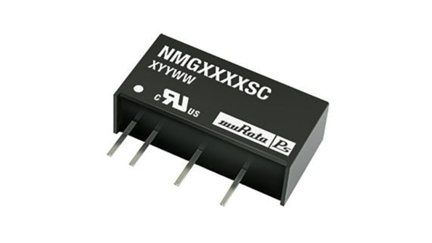 Murata Power Solutions NMG DC-DC Converter, 9V dc/ 222mA Output, 4.5 → 5.5 V dc Input, 2W, Through Hole, +85°C