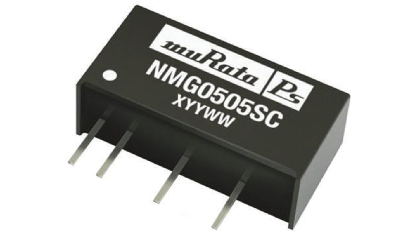 Murata Power Solutions NMG DC-DC Converter, 5V dc/ 400mA Output, 4.5 → 5.5 V dc Input, 2W, Through Hole, +85°C