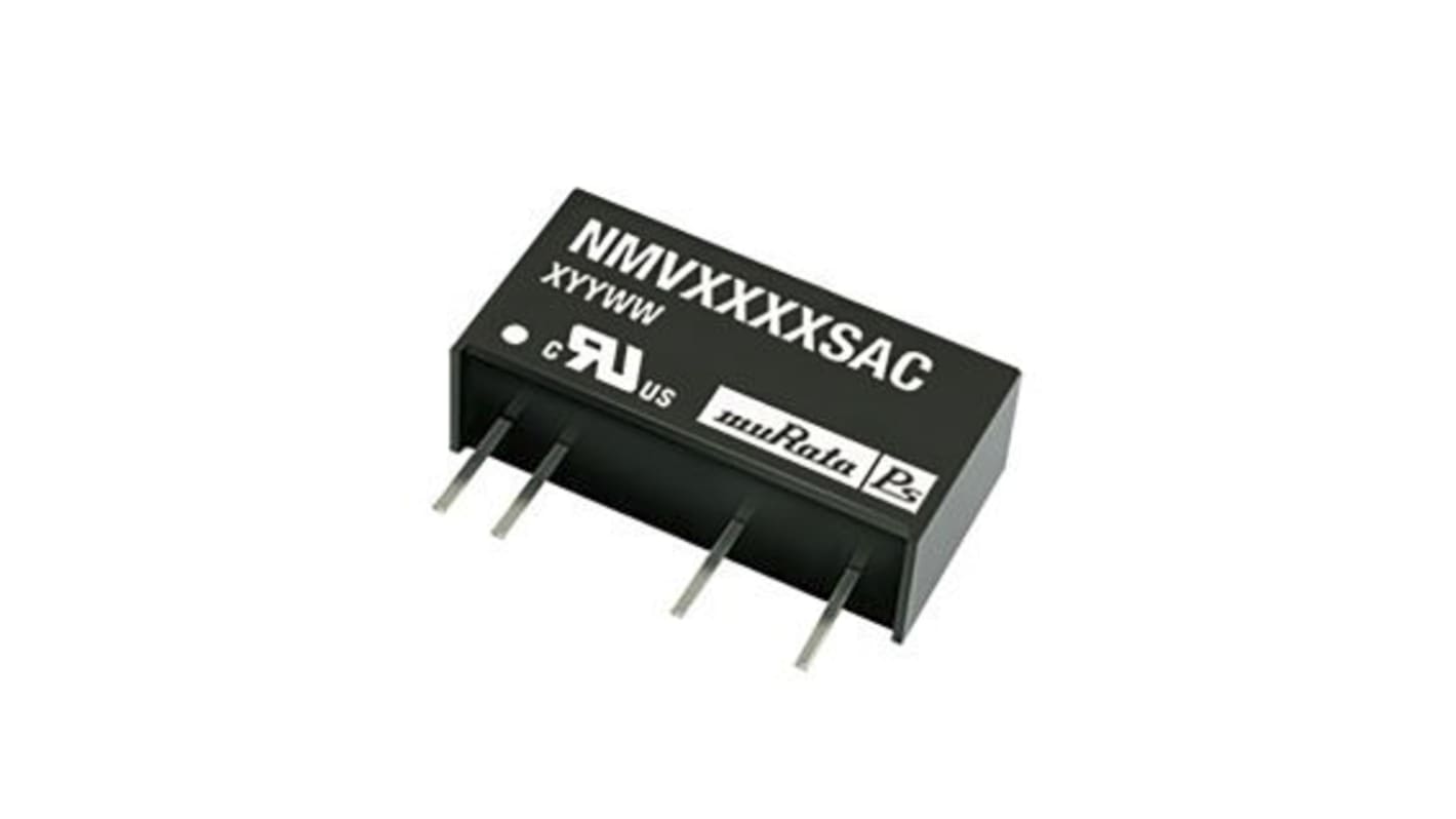 Murata Power Solutions NMV DC-DC Converter, 9V dc/ 111mA Output, 10.8 → 13.2 V dc Input, 1W, Through Hole, +85°C