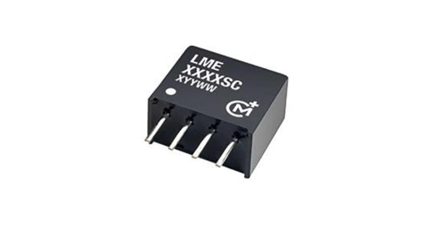 Murata Power Solutions LME DC-DC Converter, 15V dc/ 16mA Output, 4.5 → 5.5 V dc Input, 0.25W, Through Hole,