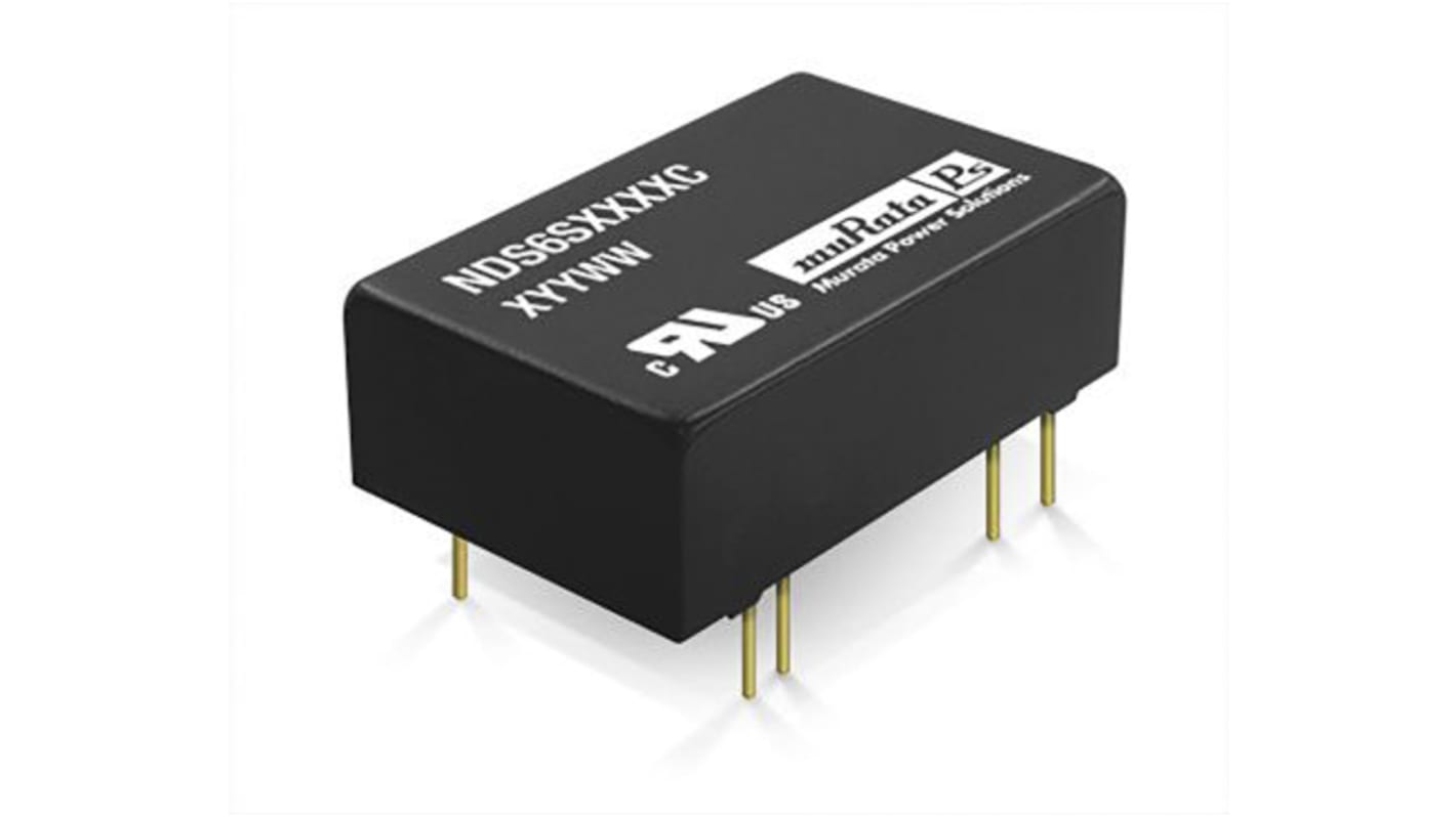 Murata Power Solutions NDS6 DC-DC Converter, 15V dc/ 400mA Output, 18 → 36 V dc Input, 6W, Through Hole, +85°C