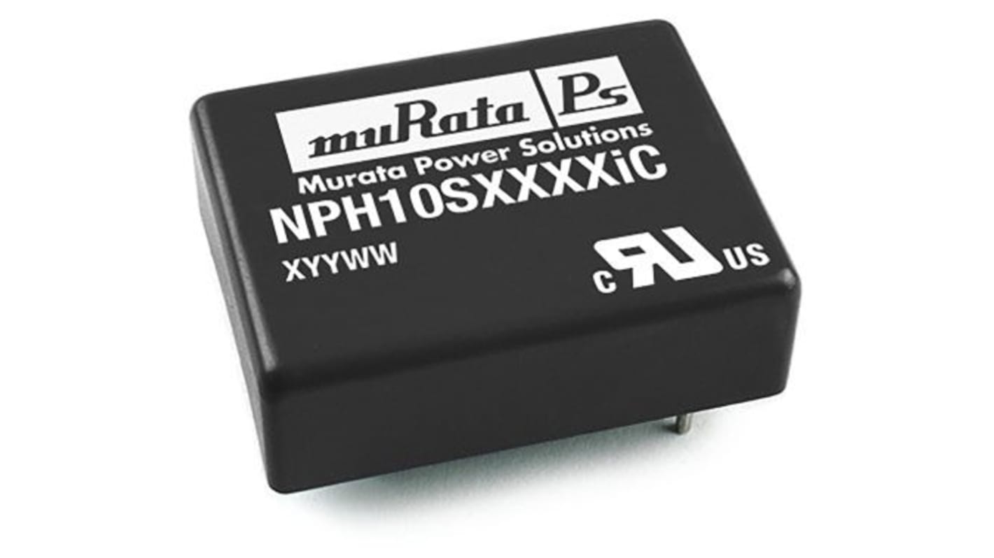 Murata Power Solutions NPH10S DC-DC Converter, 12V dc/ 830mA Output, 18 → 36 V dc Input, 10W, Through Hole,