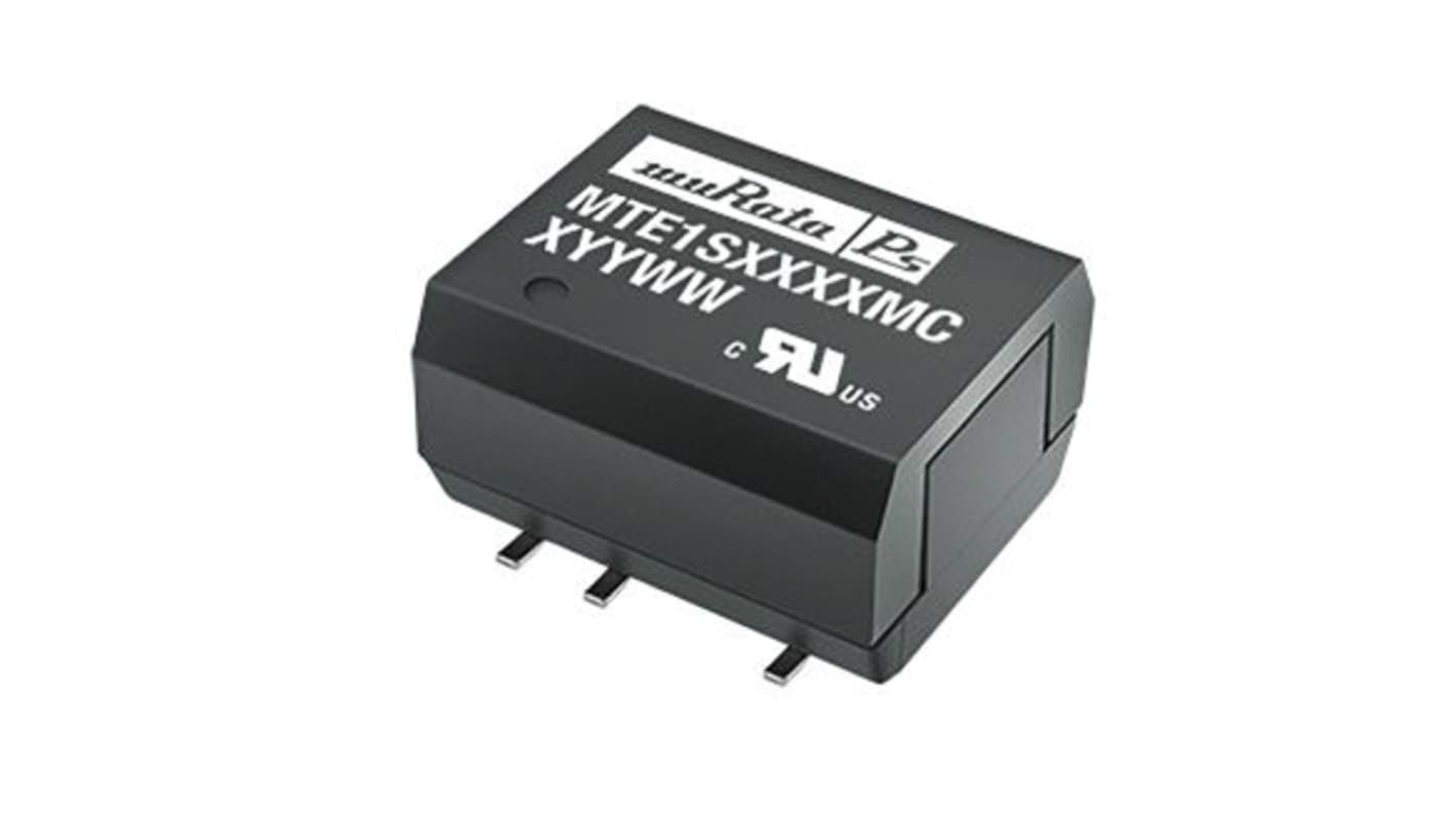 Murata Power Solutions MTE1 DC-DC Converter, 5V dc/ 200mA Output, 4.5 → 5.5 V dc Input, 1W, Surface Mount, +85°C