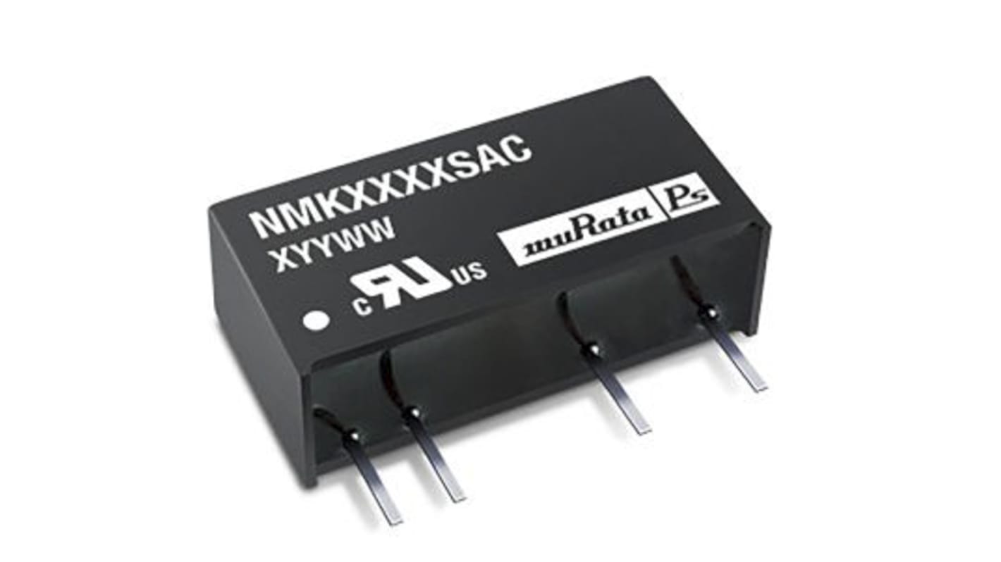 Murata Power Solutions NMK DC-DC Converter, 5V dc/ 400mA Output, 13.5 → 16.5 V dc Input, 2W, Through Hole, +85°C