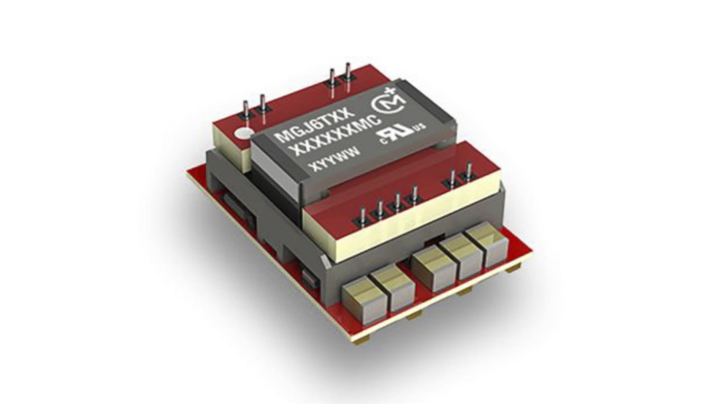 Murata Power Solutions MGJ6 DC-DC Converter, 5V dc/ 240mA Output, 9 → 18 V dc Input, 6W, Surface Mount, +105°C