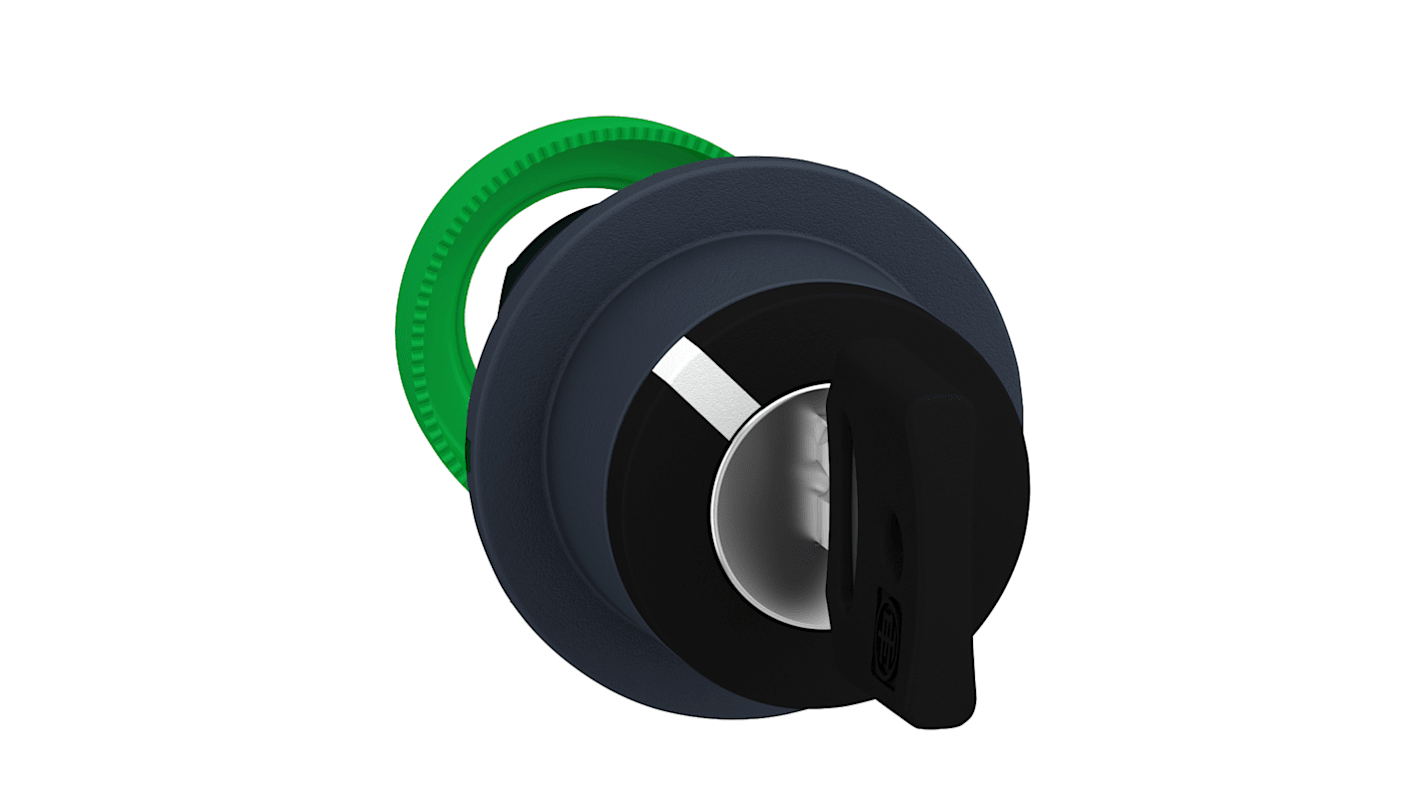 Schneider Electric Harmony XB5 2-position Key Switch Head, Spring Return from Left and Right, 30mm Cutout