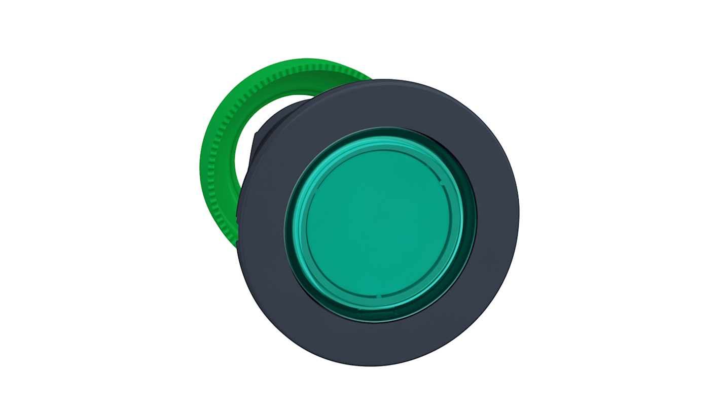 Schneider Electric Green Pilot Light Head, 30mm Cutout Harmony XB5 Series