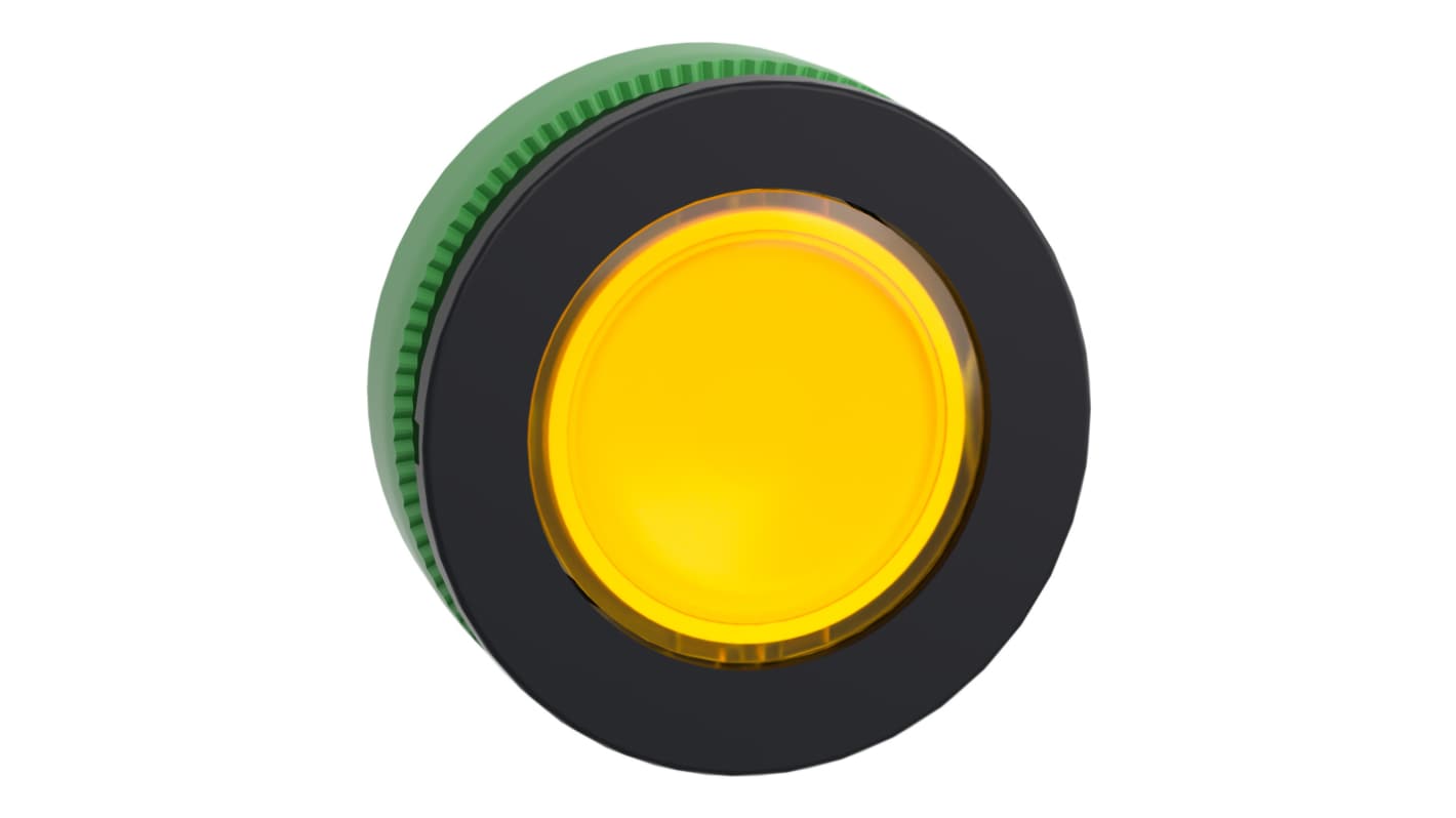 Cabezal de luz piloto Schneider Electric ZB5FV083 Amarillo, Montaje Montaje empotrado