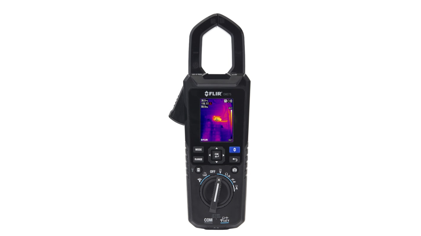 FLIR CM275 Clamp Meter Bluetooth, 600A dc, Max Current 600A ac CAT III 1000 V, CAT IV 600 V