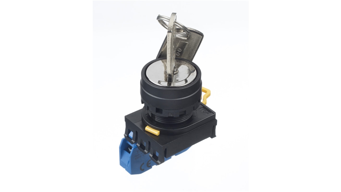 Interruttore a chiave YW1K-21BE10 a 2 posizioni, SPST con tenuta IP65
