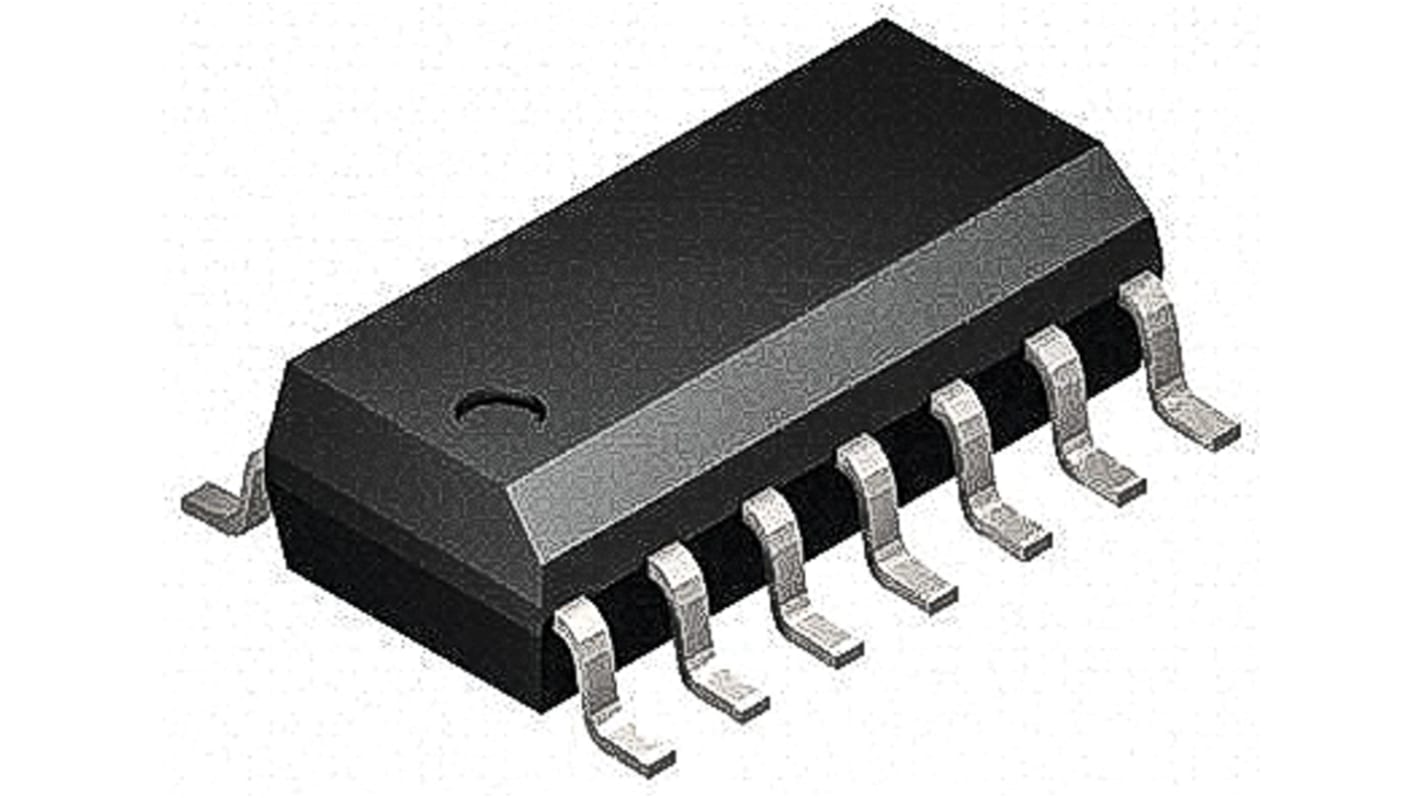 Microcontrolador Microchip ATTINY404-SSFR, núcleo AVR de 8bit, RAM 256 B, 20MHZ, SOIC de 14 pines