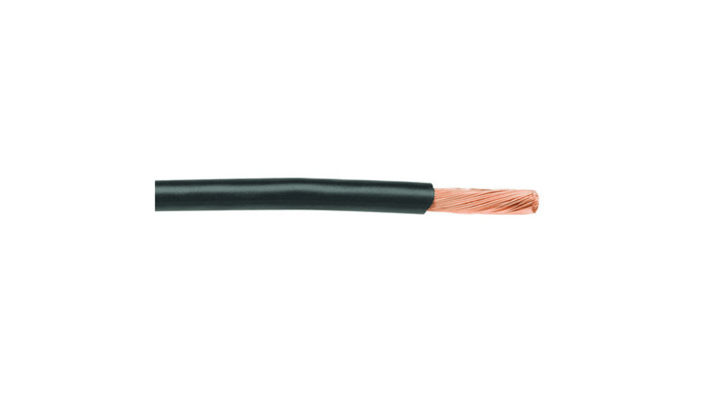 Alpha Wire 黑色电线, 1.32 mm², 305m长, 16 AWG, 300 V, 最高+105°C, PVC绝缘, Hook-up Wire PVC系列