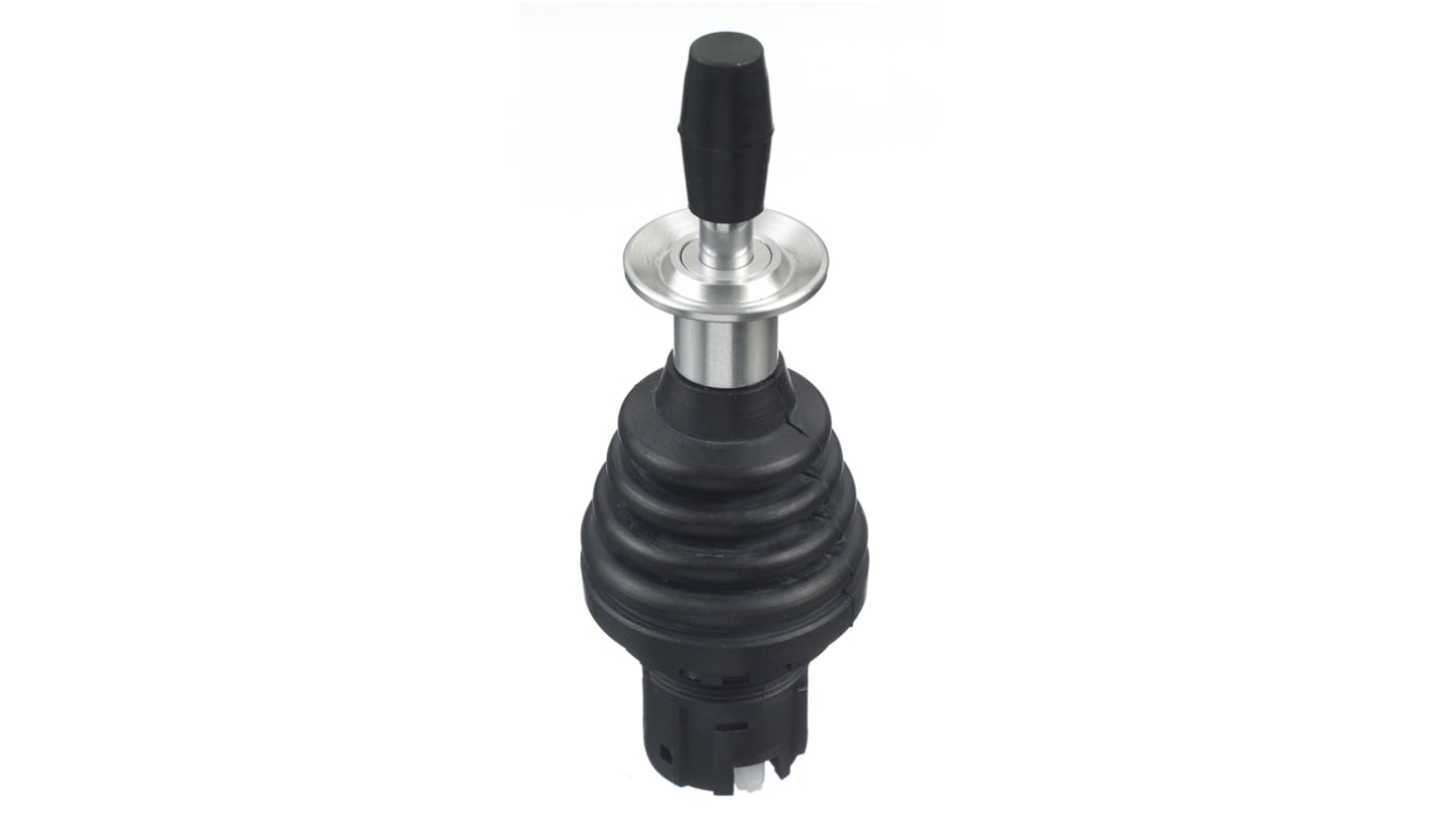 Interruptor de joystick, 2 ejes, 10 A, Roscado, 600V, 2 NA / 2 NC, IP65, -25 → +60°C