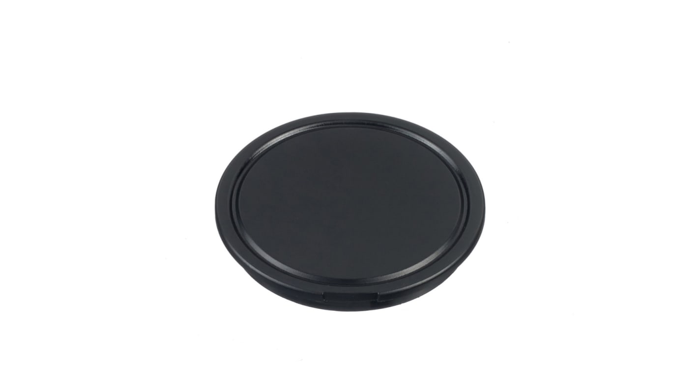 Idec HW Series Black Push Button Head, 22mm Cutout, IP20