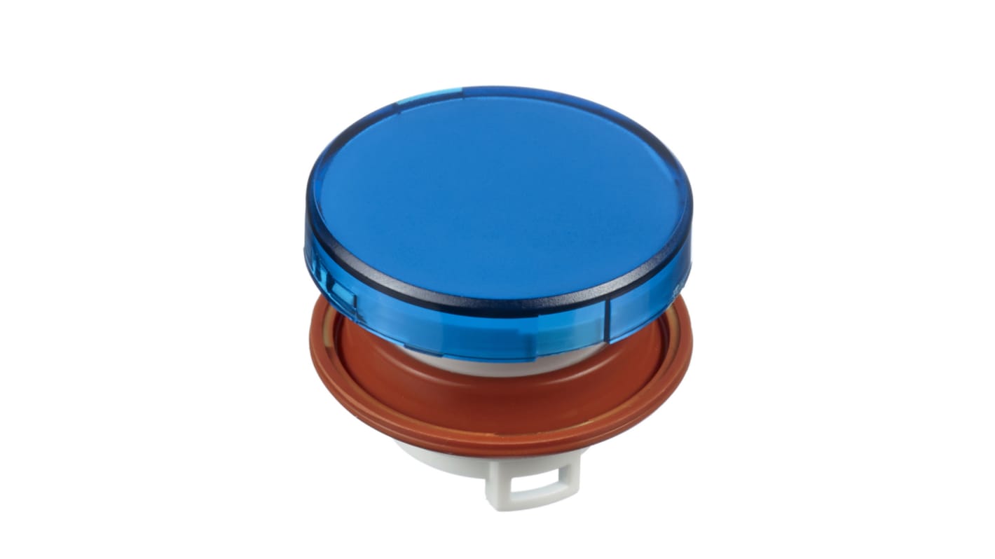 Idec HW Series Blue Push Button Head, 22mm Cutout, IP20
