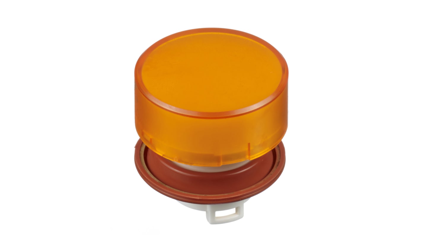 Idec HW Series Amber Push Button Head, 22mm Cutout, IP20