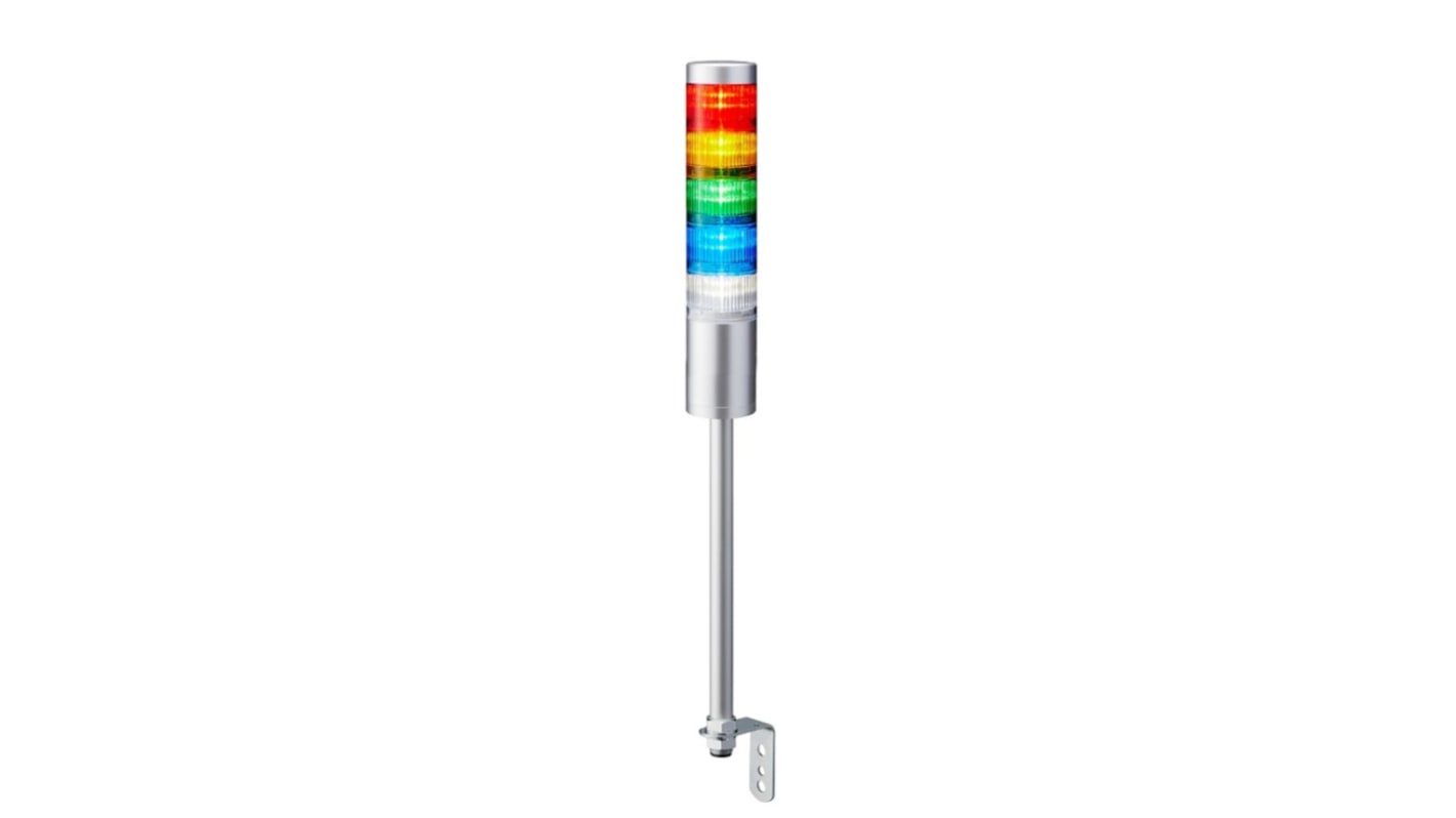 Rs-Online Torretta di segnalazione Patlite 24 V c.c. LED 5 elementi lenti A colori