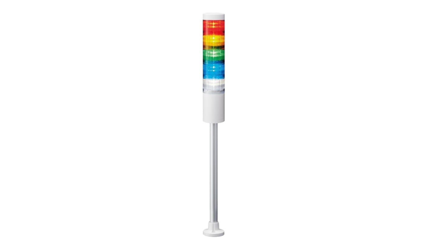 Rs-Online Torretta di segnalazione Patlite 24 V c.c. LED 5 elementi lenti A colori