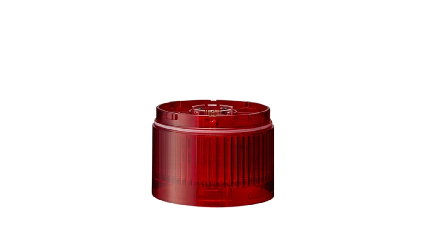 Patlite LR7 Series Red Light Module, 24 V dc, LED Bulb, IP65, NEMA TYPE 4X, 13