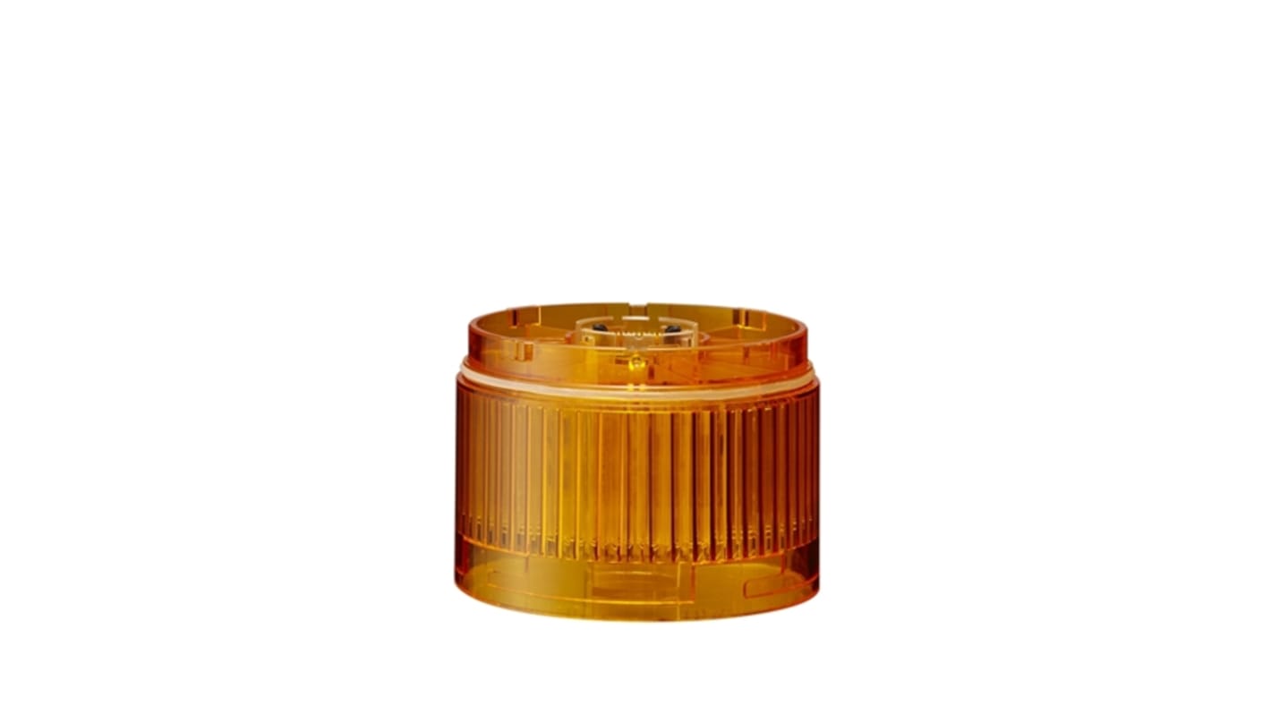 Patlite LR7 Series Amber Light Module, 24 V dc, LED Bulb, IP65, NEMA TYPE 4X, 13