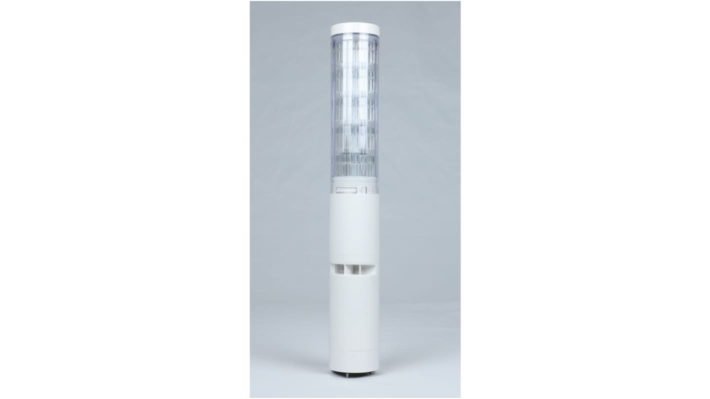 Rs-Online Torretta di segnalazione Patlite LED 5 elementi lenti Trasparente con Cicalino