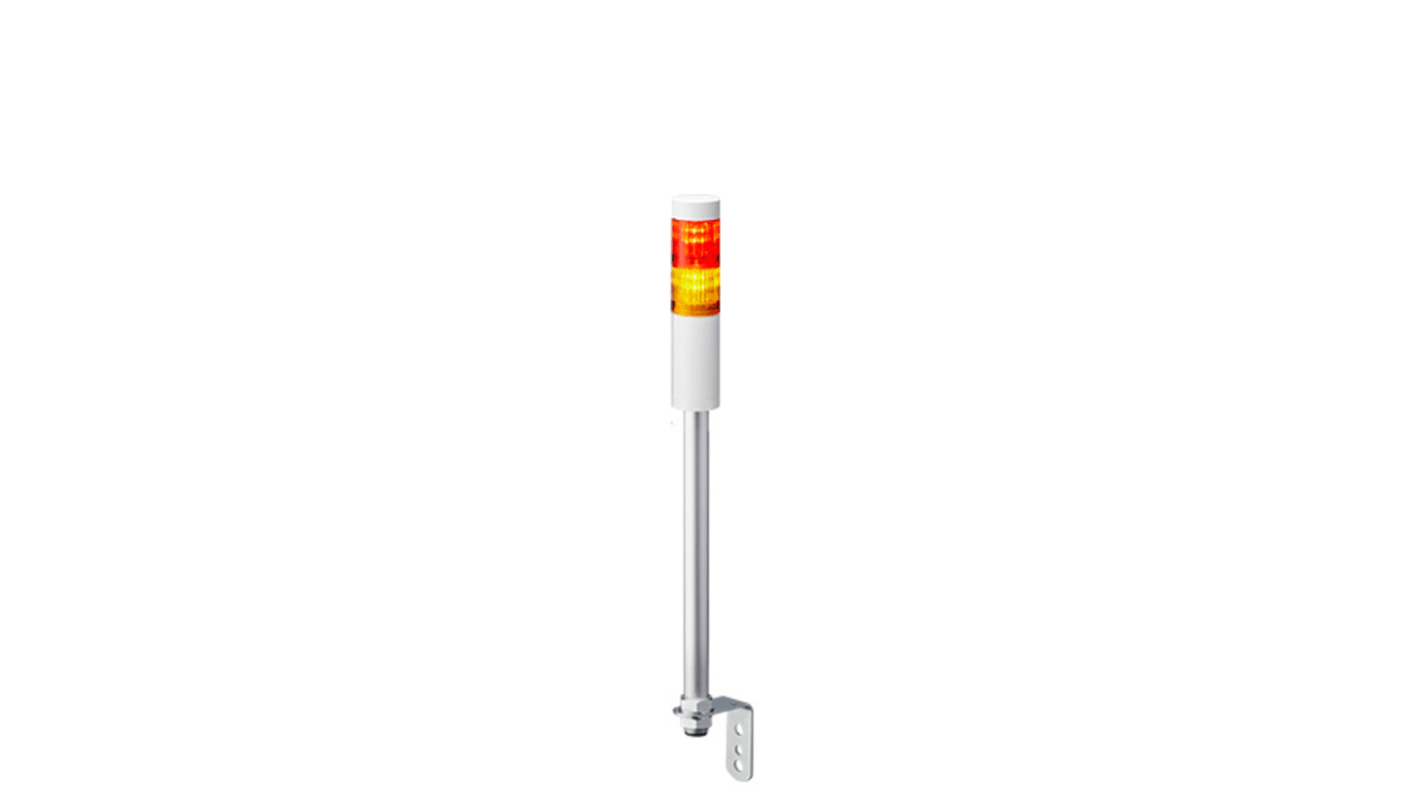 Patlite LR4 LED Signalturm 2-stufig mehrfarbig LED Rot/Gelb Dauer 464mm Multifunktion