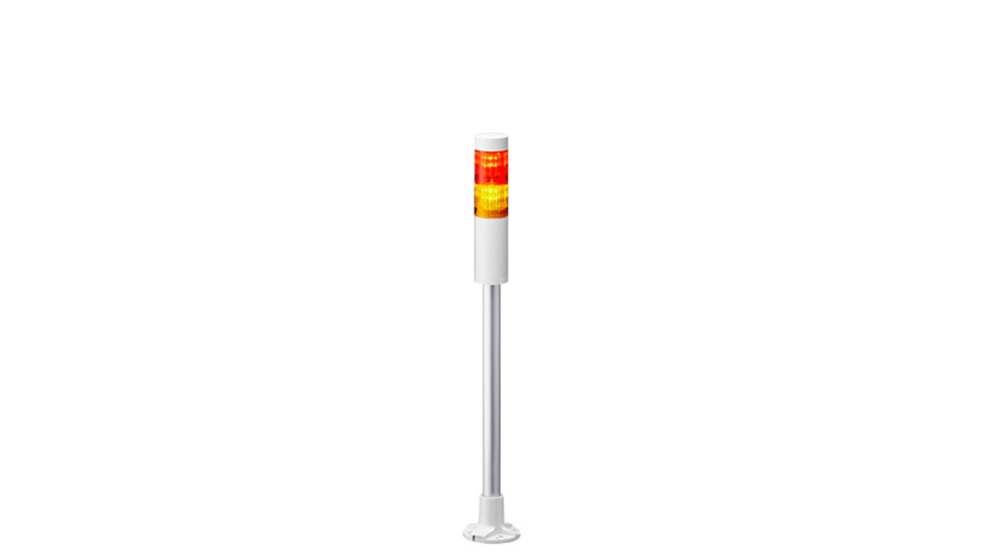 Patlite LR4 LED Signalturm 2-stufig mehrfarbig LED Rot/Gelb Dauer 469mm Multifunktion