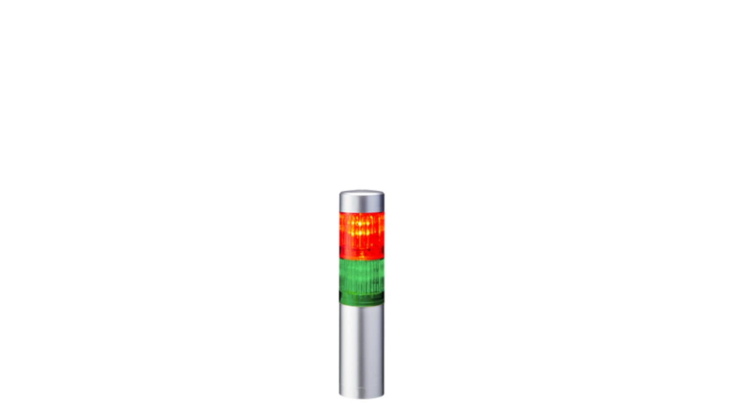 Rs-Online Torretta di segnalazione Patlite 24 V c.c. LED 2 elementi lenti A colori