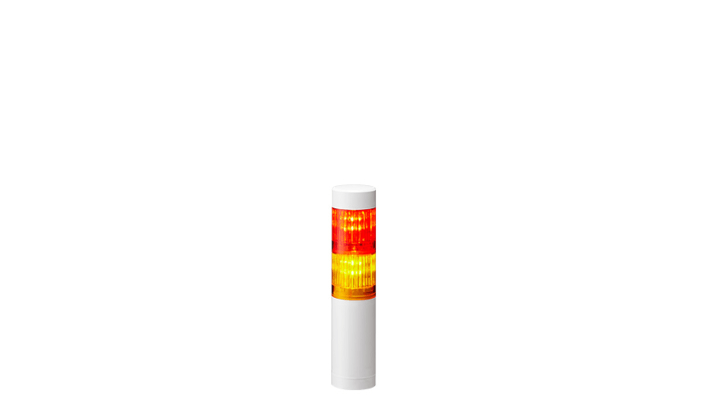 Rs-Online Torretta di segnalazione Patlite 24 V c.c. LED 2 elementi lenti A colori