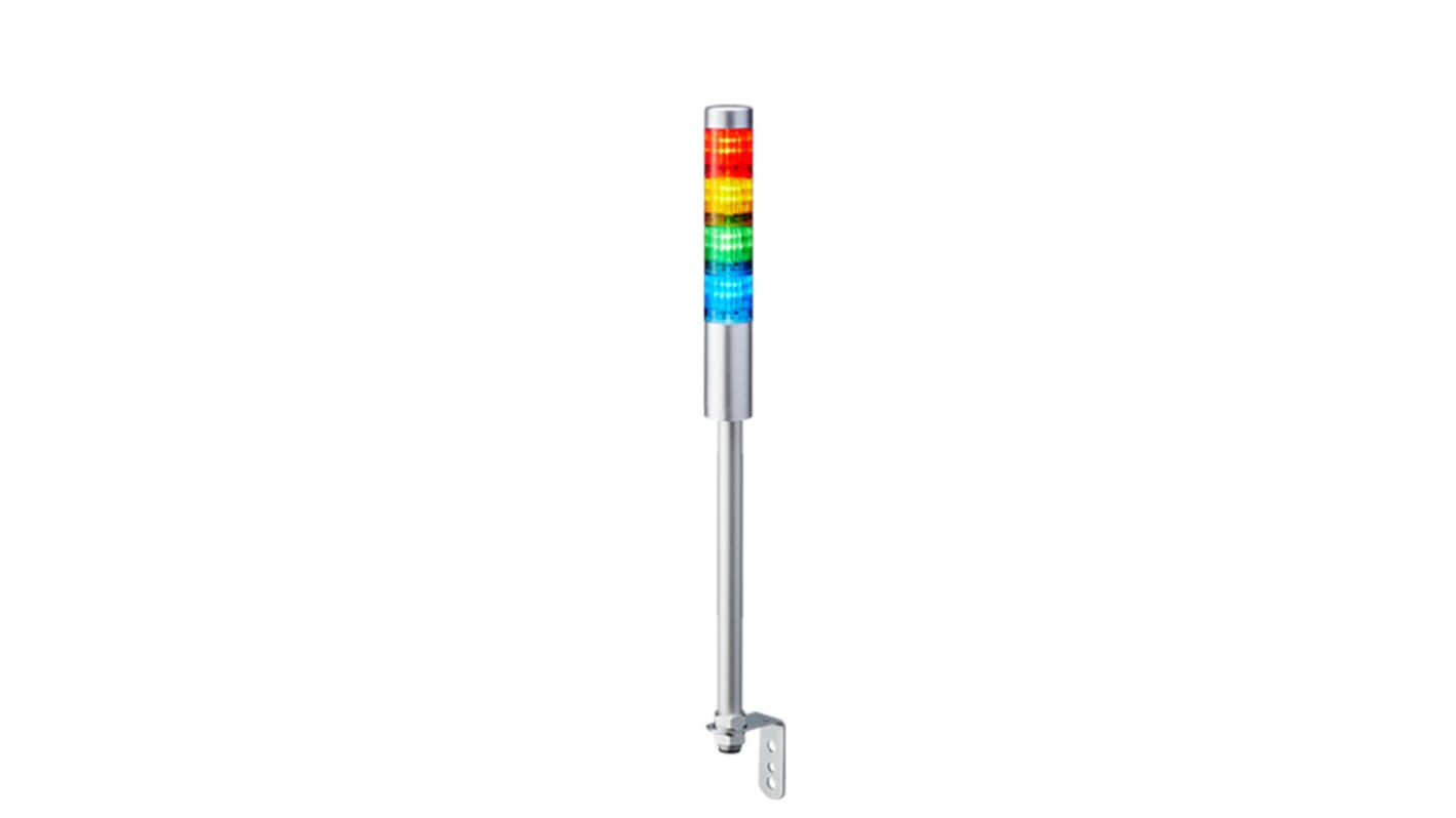 Rs-Online Torretta di segnalazione Patlite 24 V c.c. LED 4 elementi lenti A colori