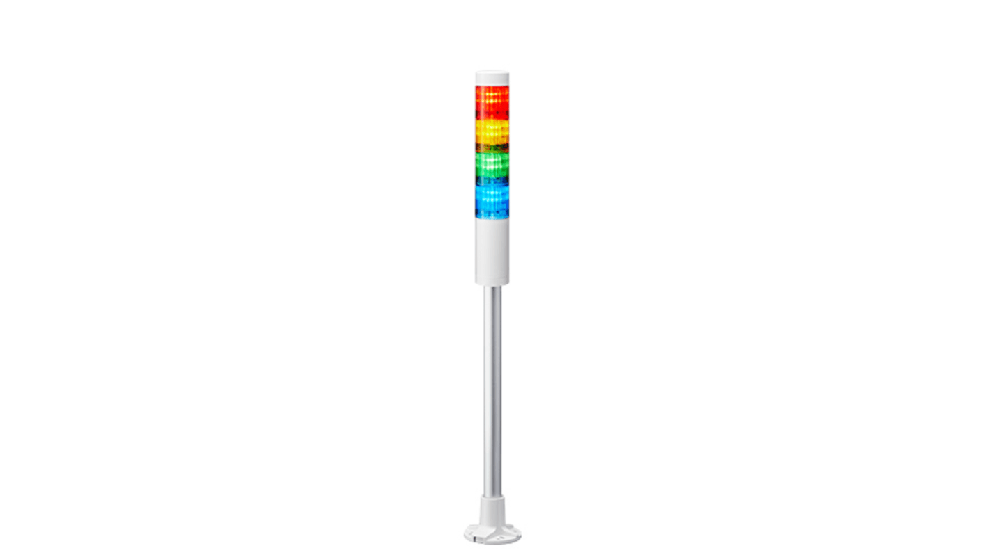 Rs-Online Torretta di segnalazione Patlite 24 V c.c. LED 4 elementi lenti A colori